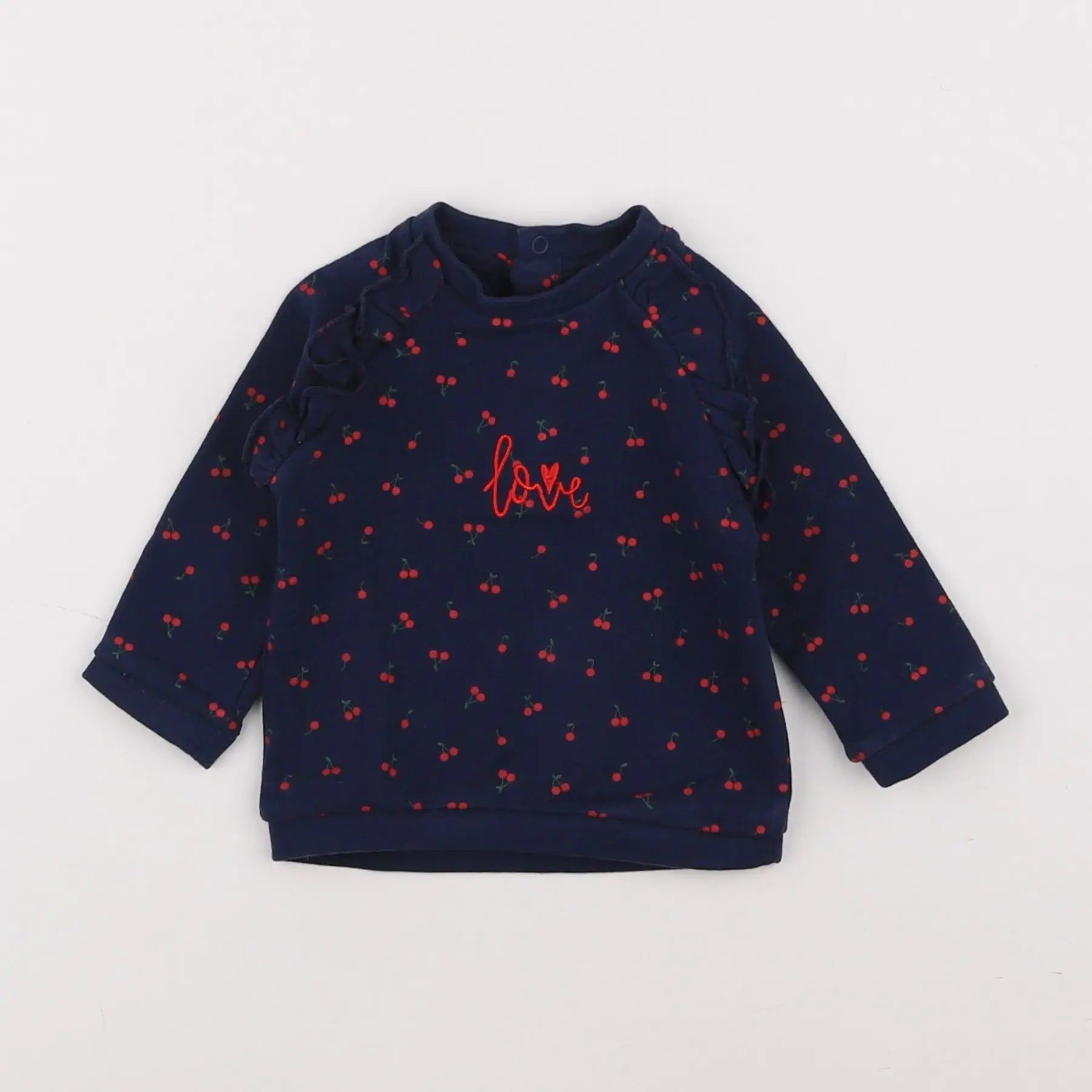 Vertbaudet - sweat bleu - 3 mois