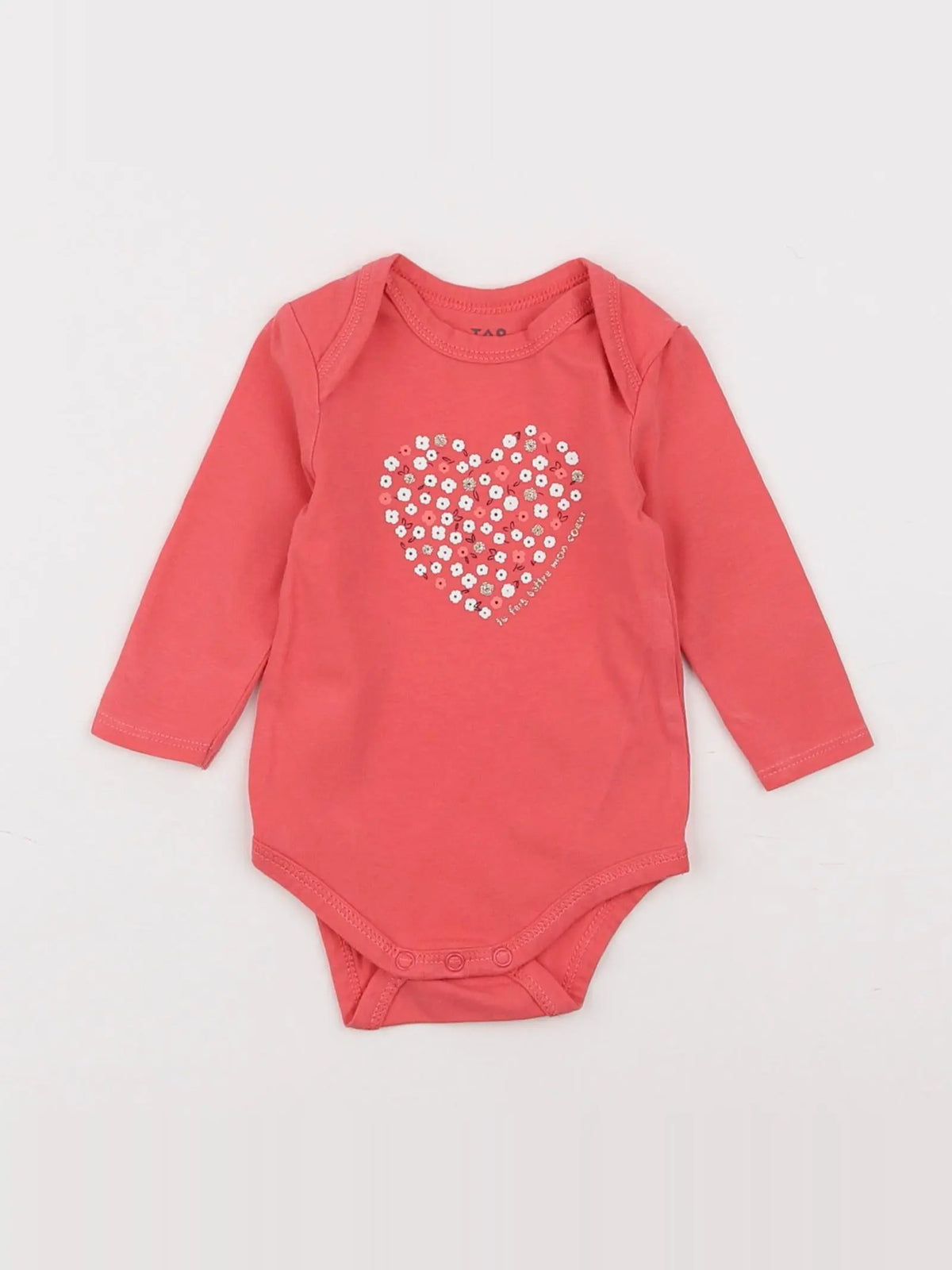 Tape à l'oeil - body rose - 3 mois