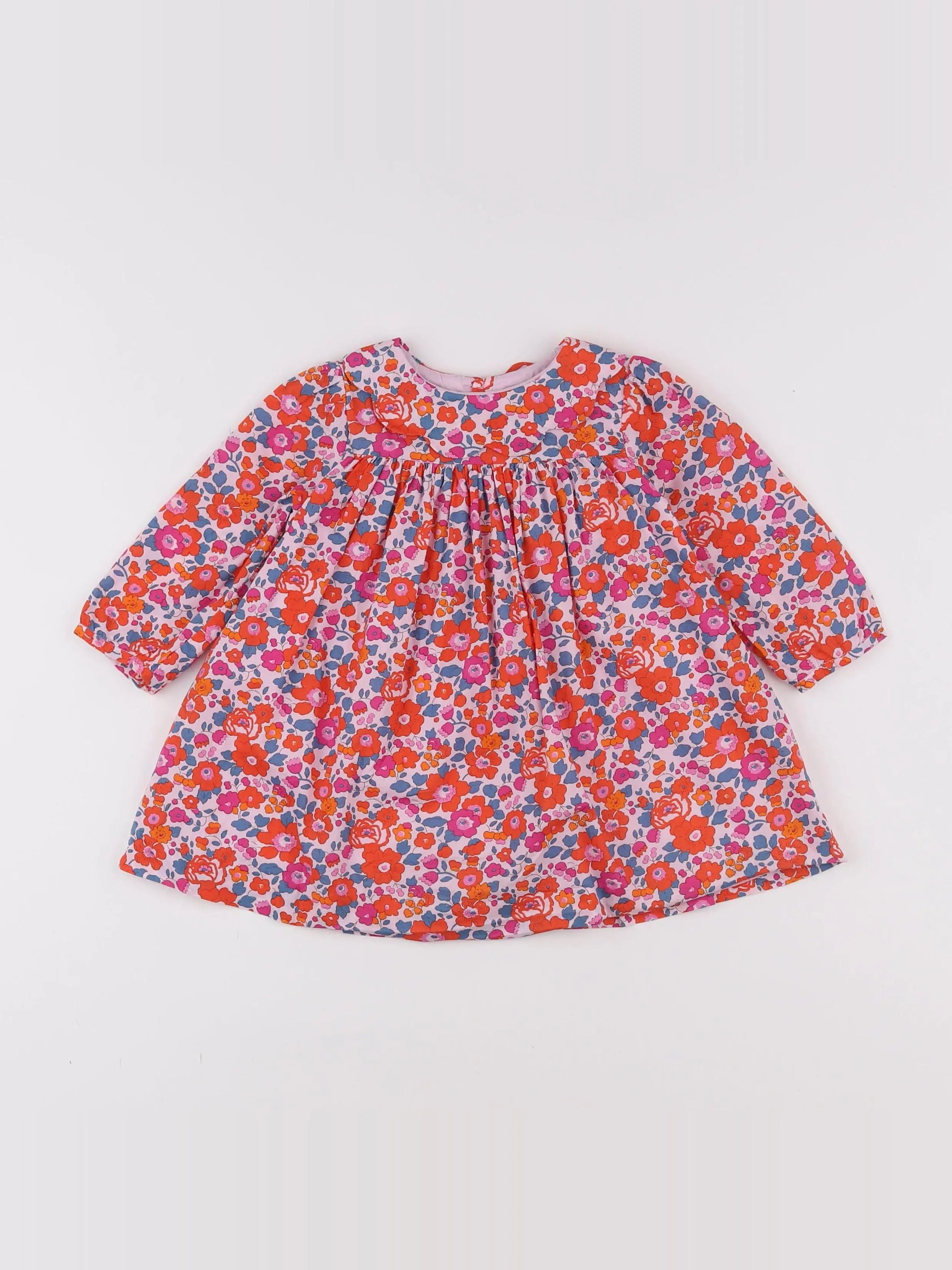 Jacadi - robe liberty multicolore - 12 mois