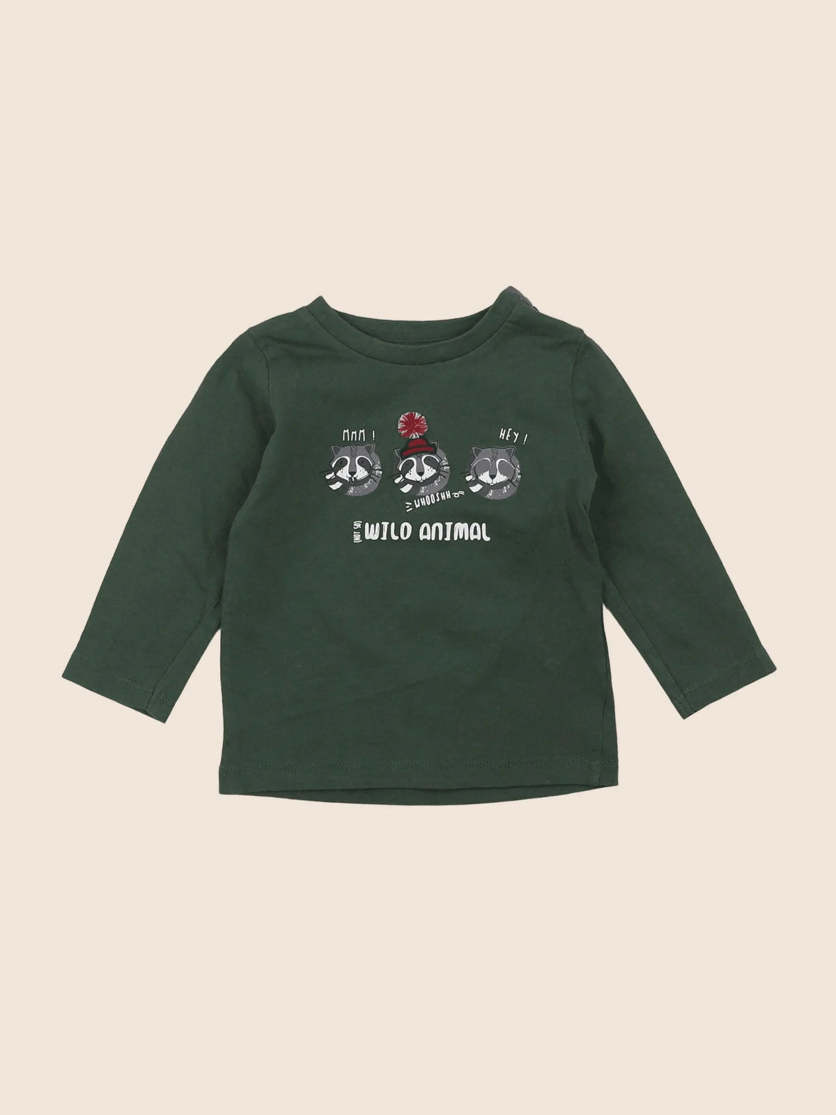 Vertbaudet - tee-shirt vert - 9 mois