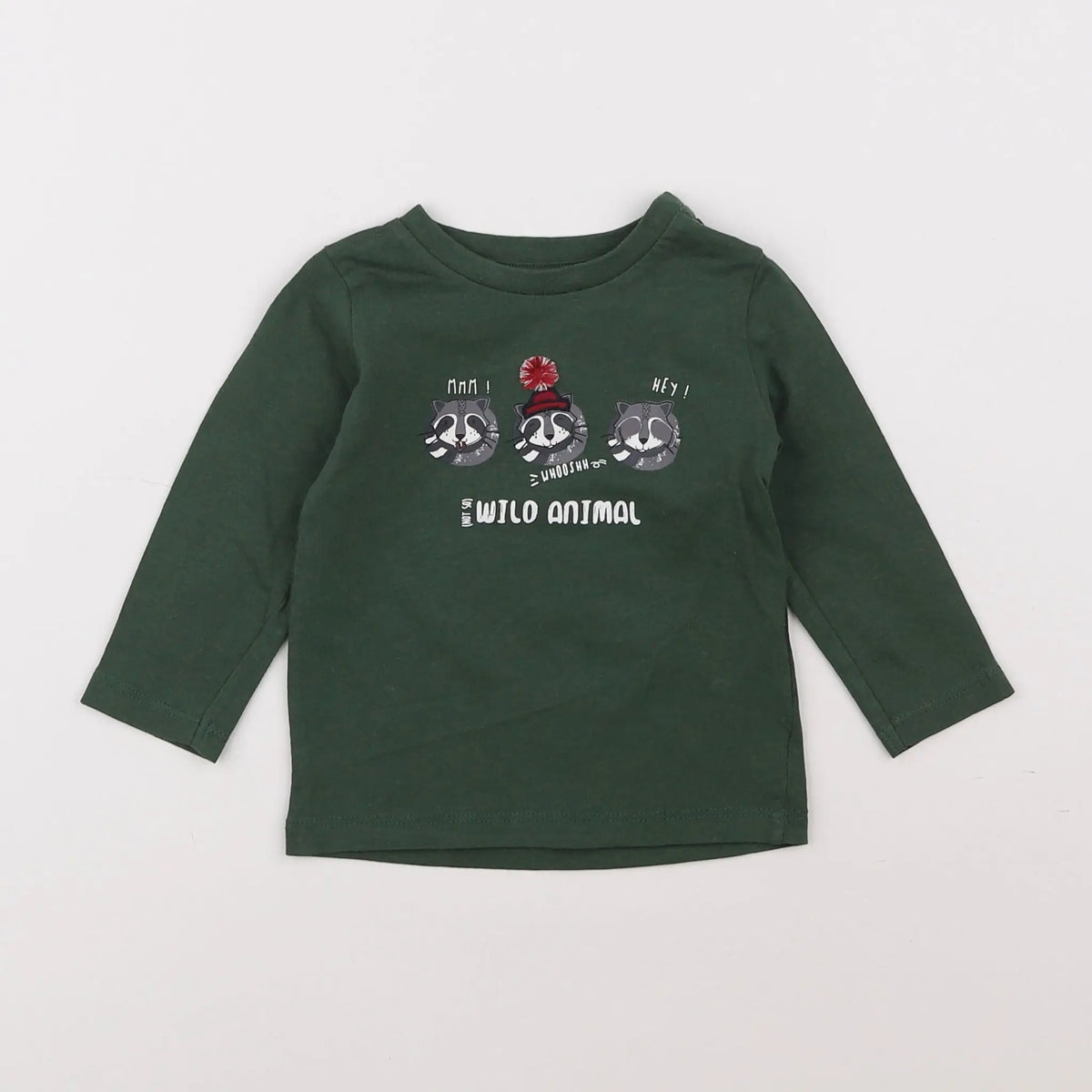 Vertbaudet - tee-shirt vert - 9 mois