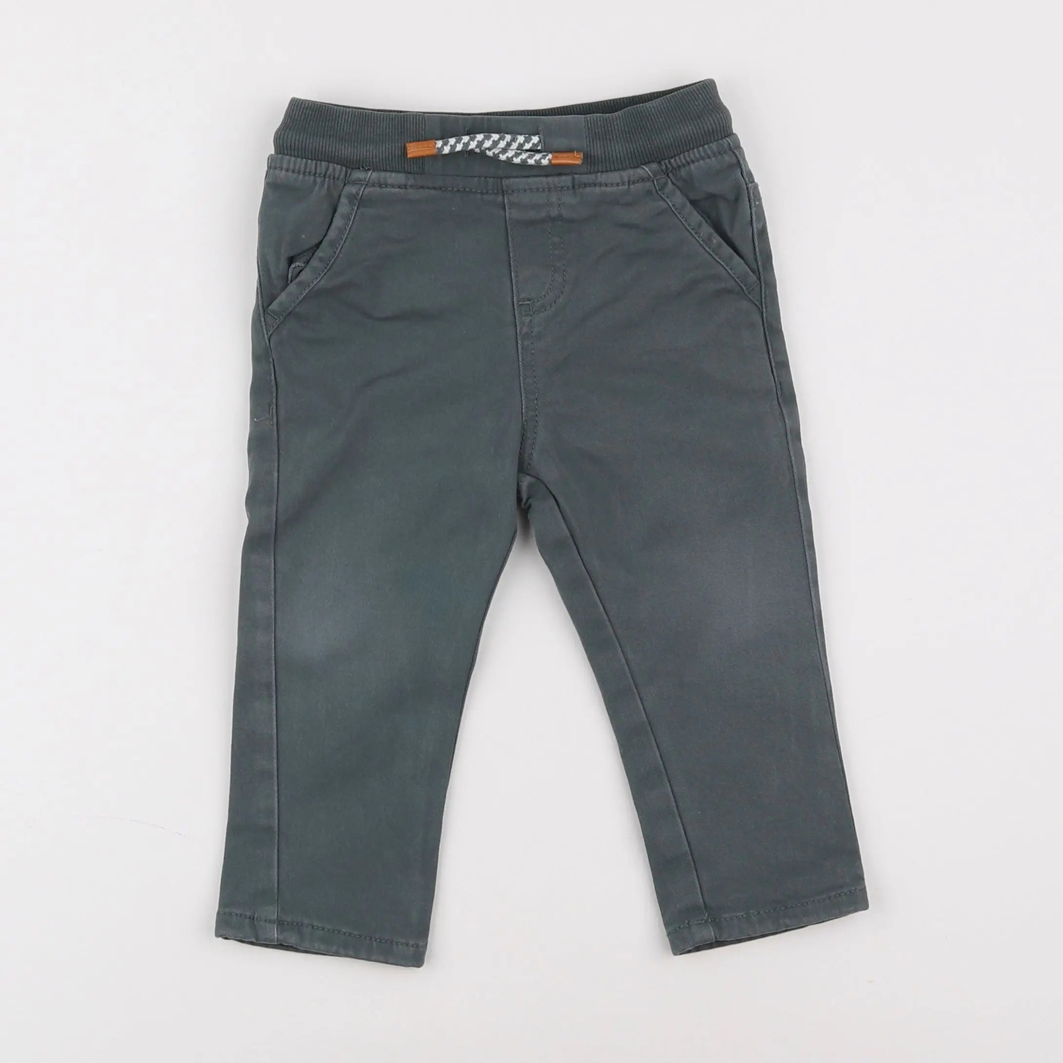Vertbaudet - pantalon vert - 18 mois
