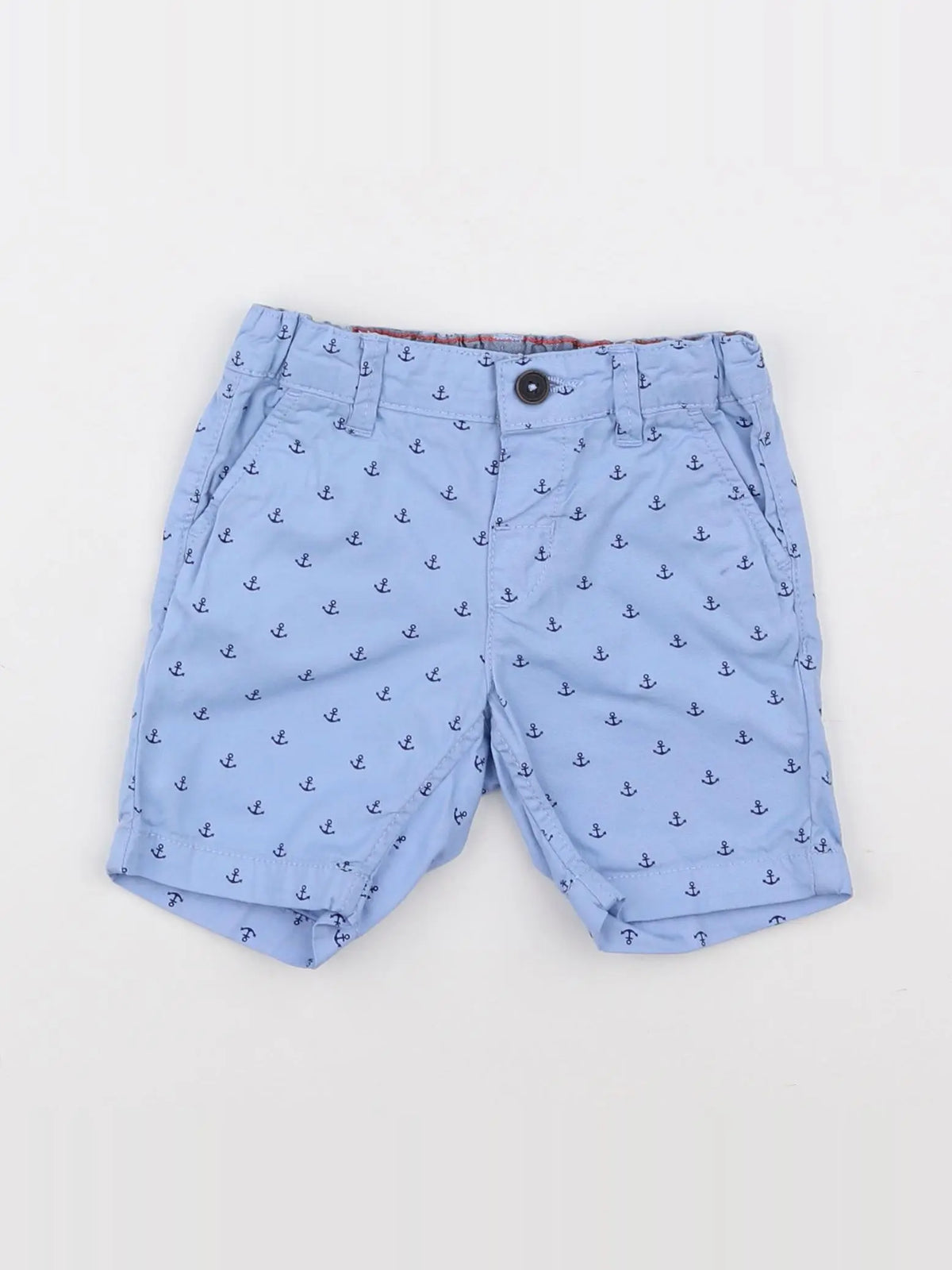 H&M - short bleu - 3/6 mois
