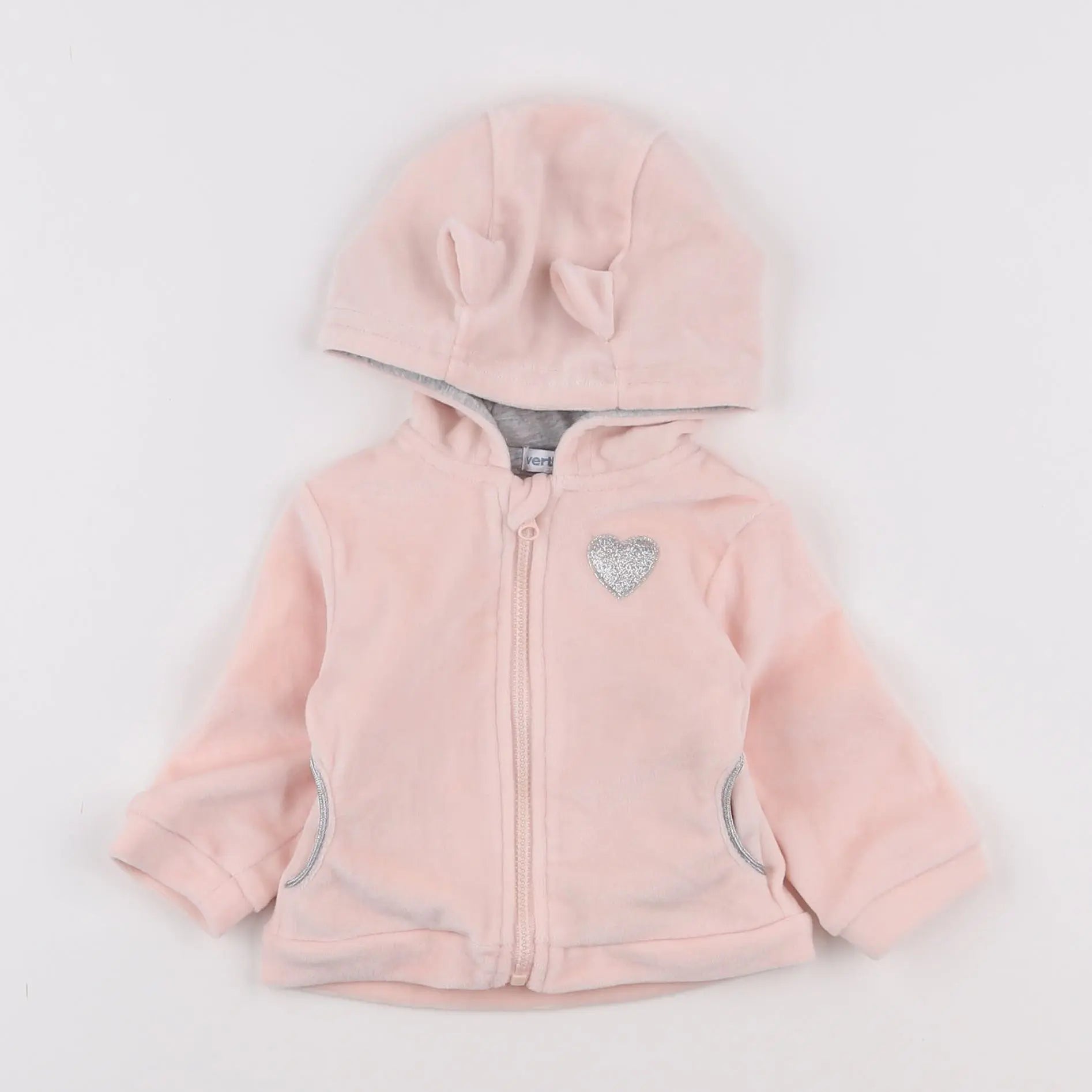 Vertbaudet - polaire rose - 3 mois