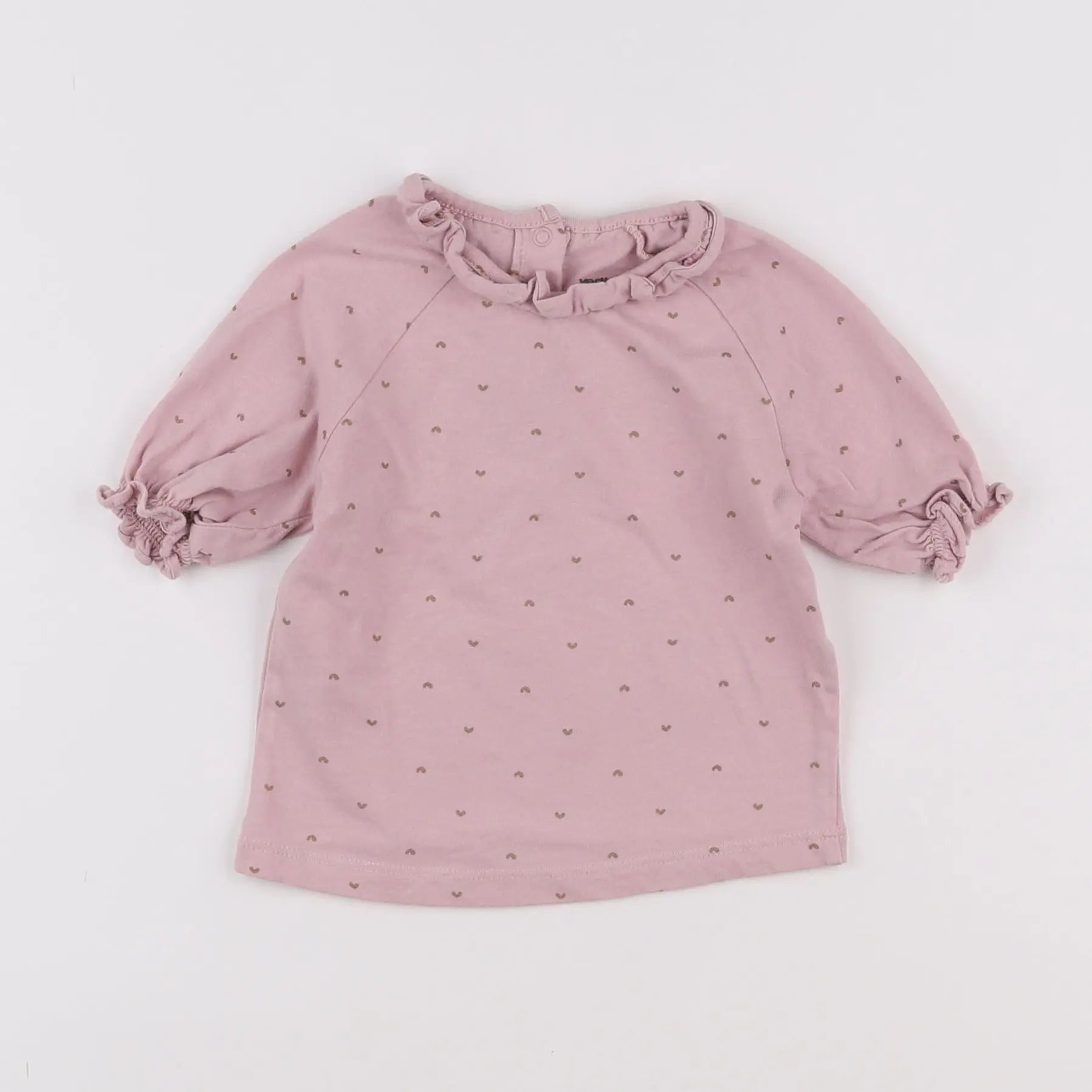 Vertbaudet - tee-shirt rose - 12 mois