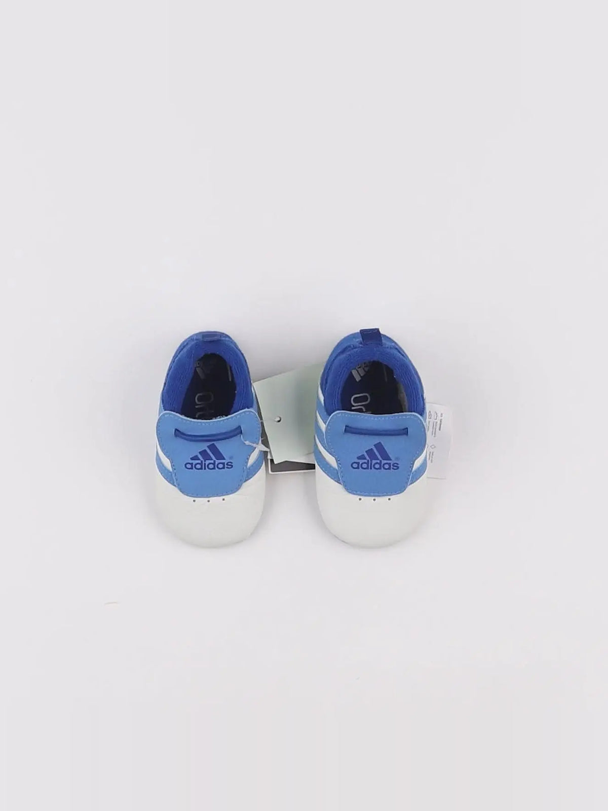 Adidas - chaussons bleu, blanc - pointure 18