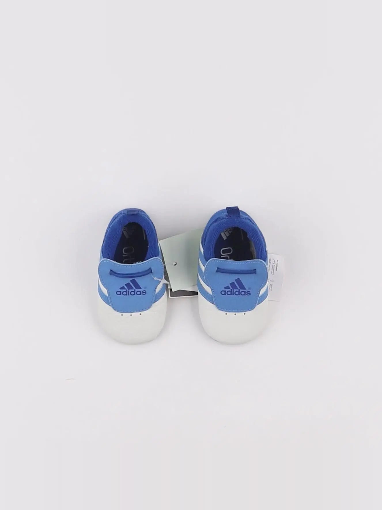 Adidas - chaussons bleu, blanc - pointure 18