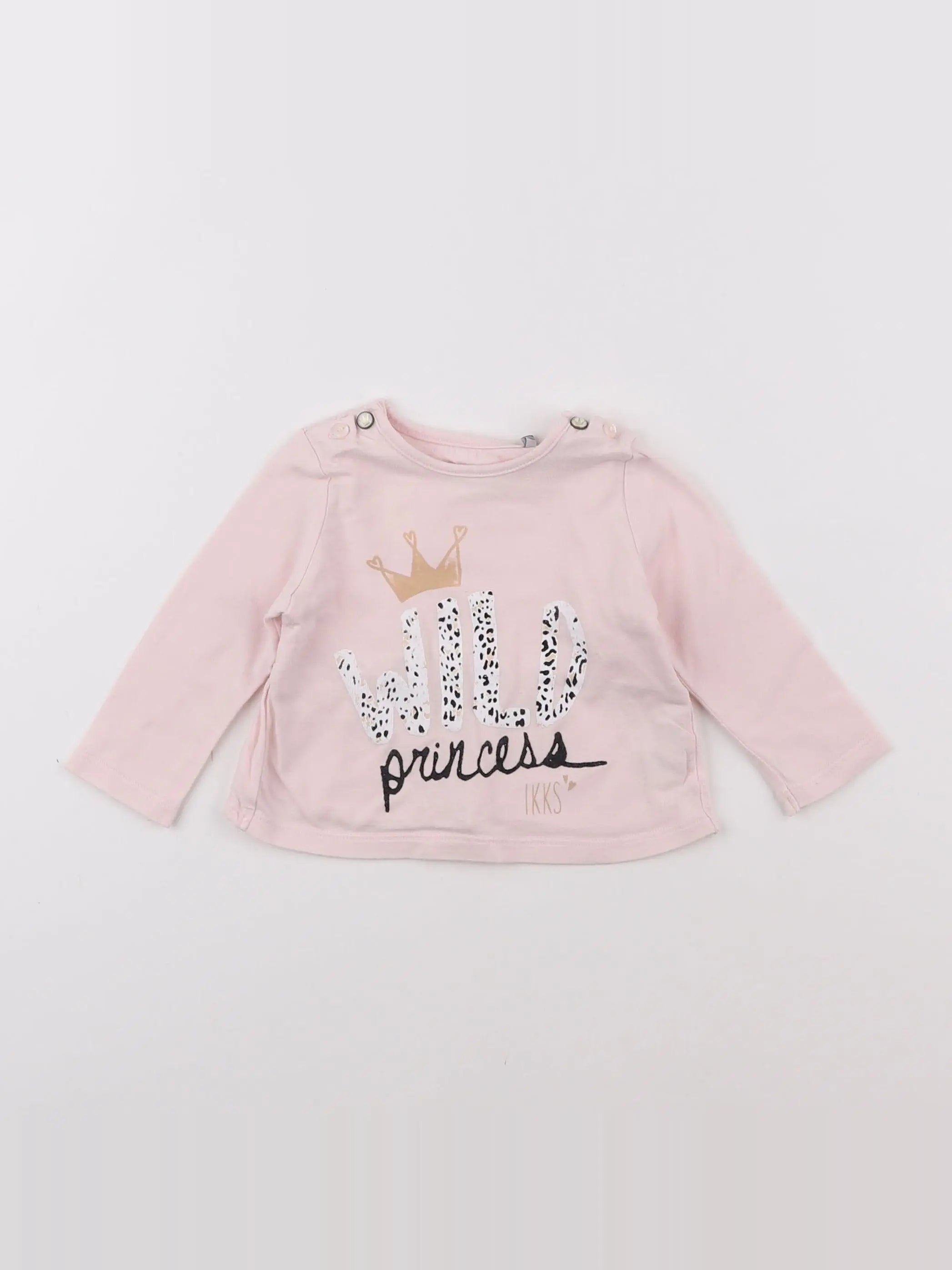 IKKS - tee-shirt rose - 6 mois