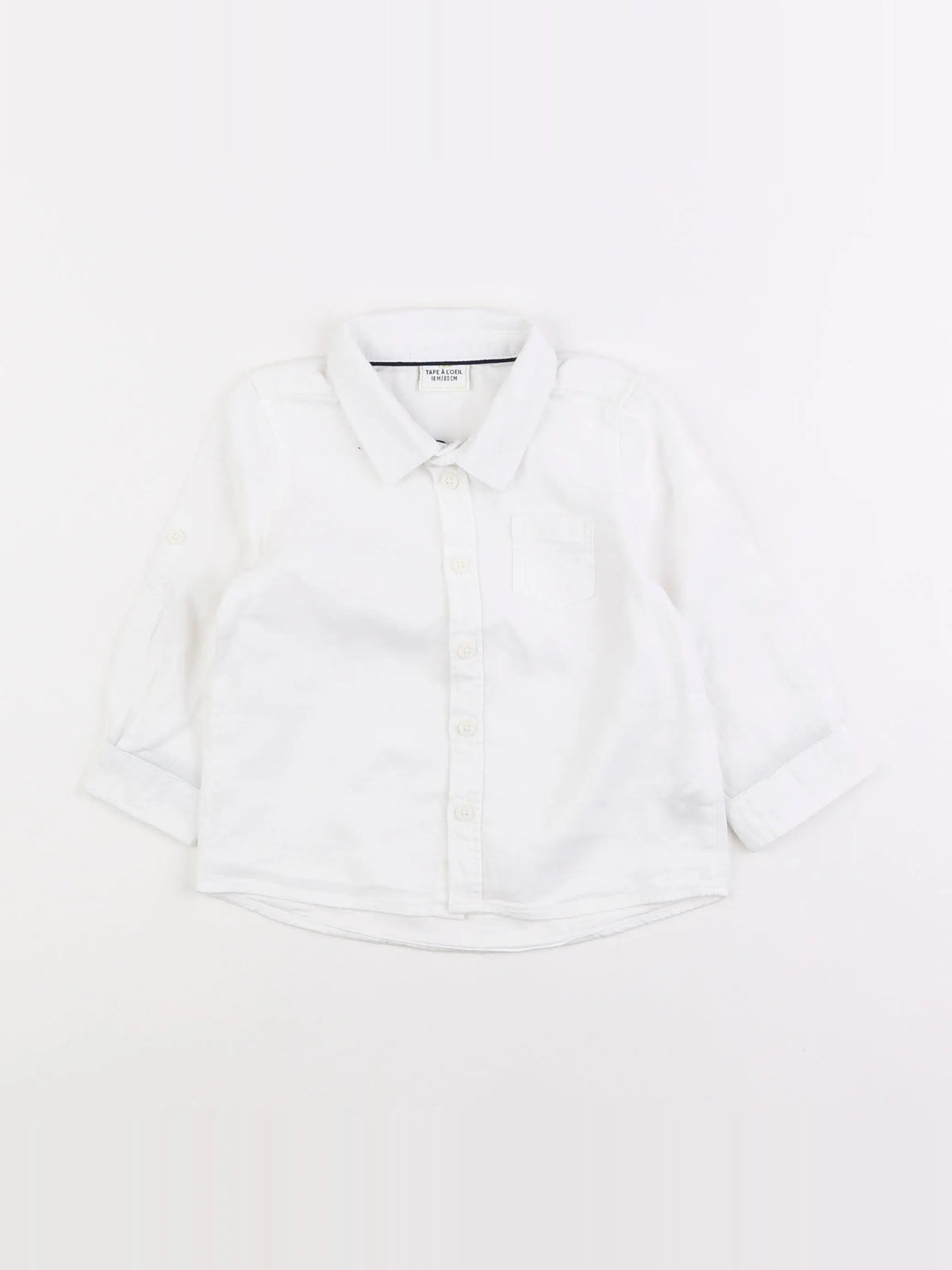 Tape à l'oeil - chemise blanc - 18 mois