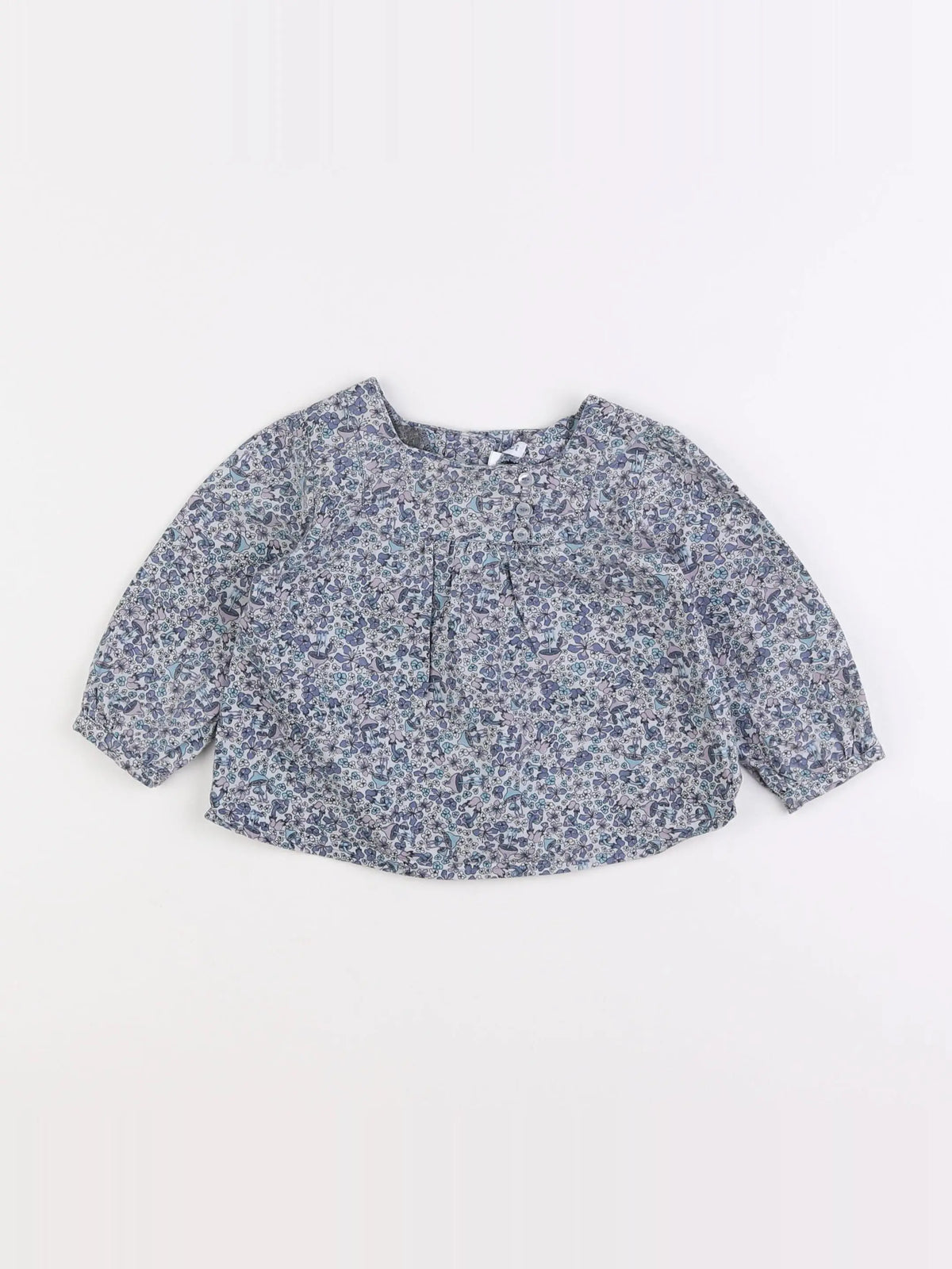 Vertbaudet - blouse violet - 9 mois