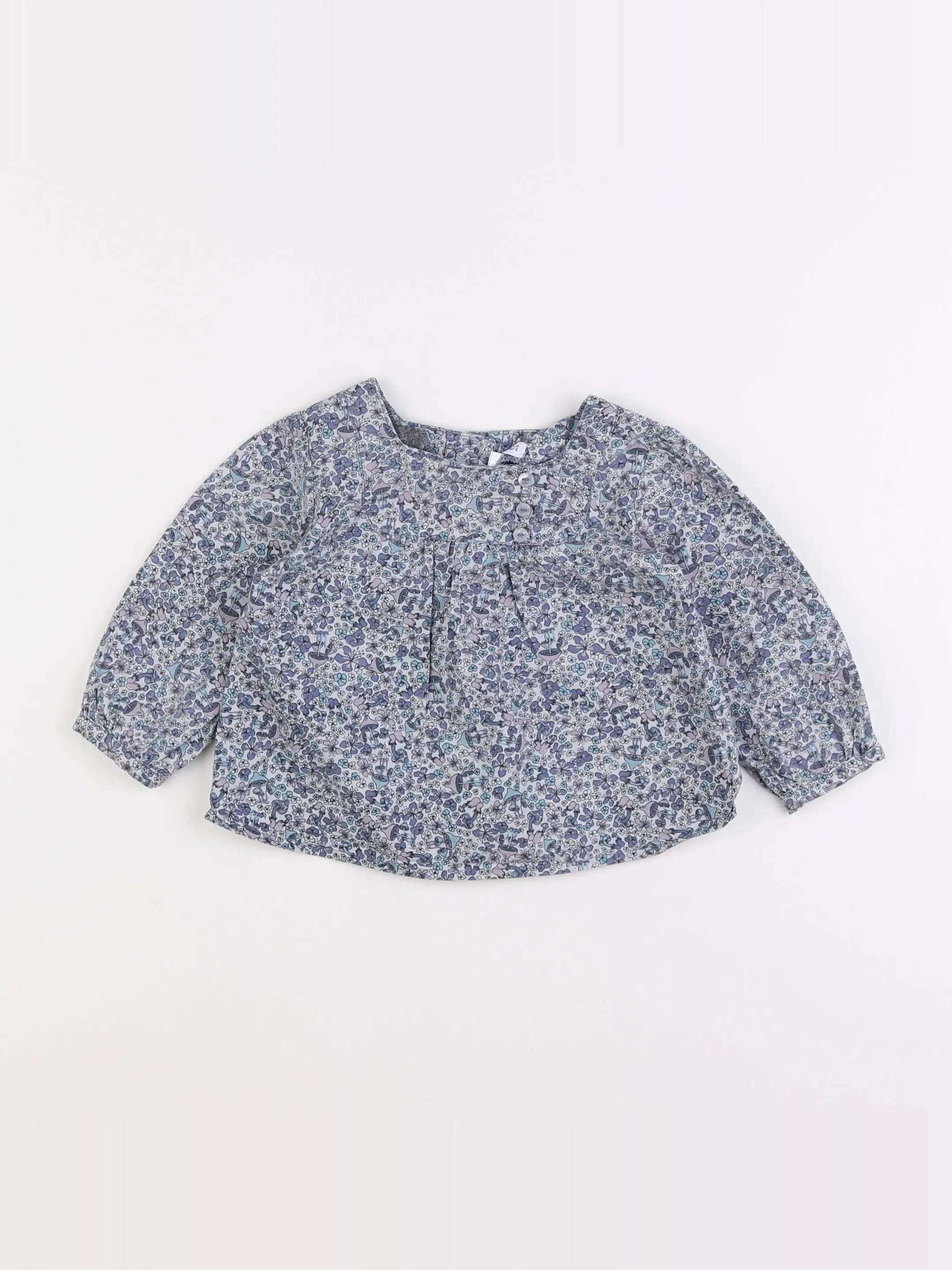 Vertbaudet - blouse violet - 9 mois