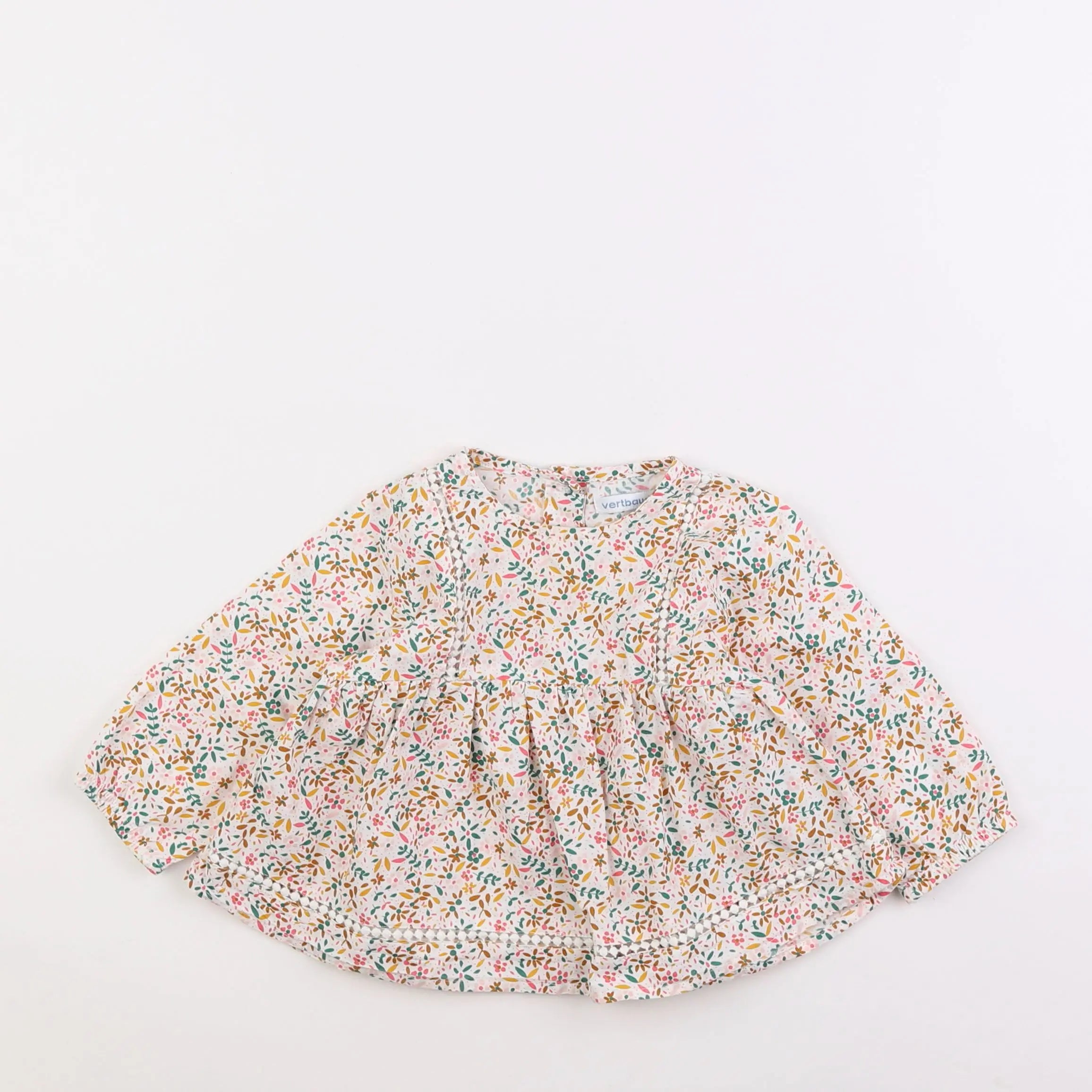 Vertbaudet - blouse blanc - 12 mois