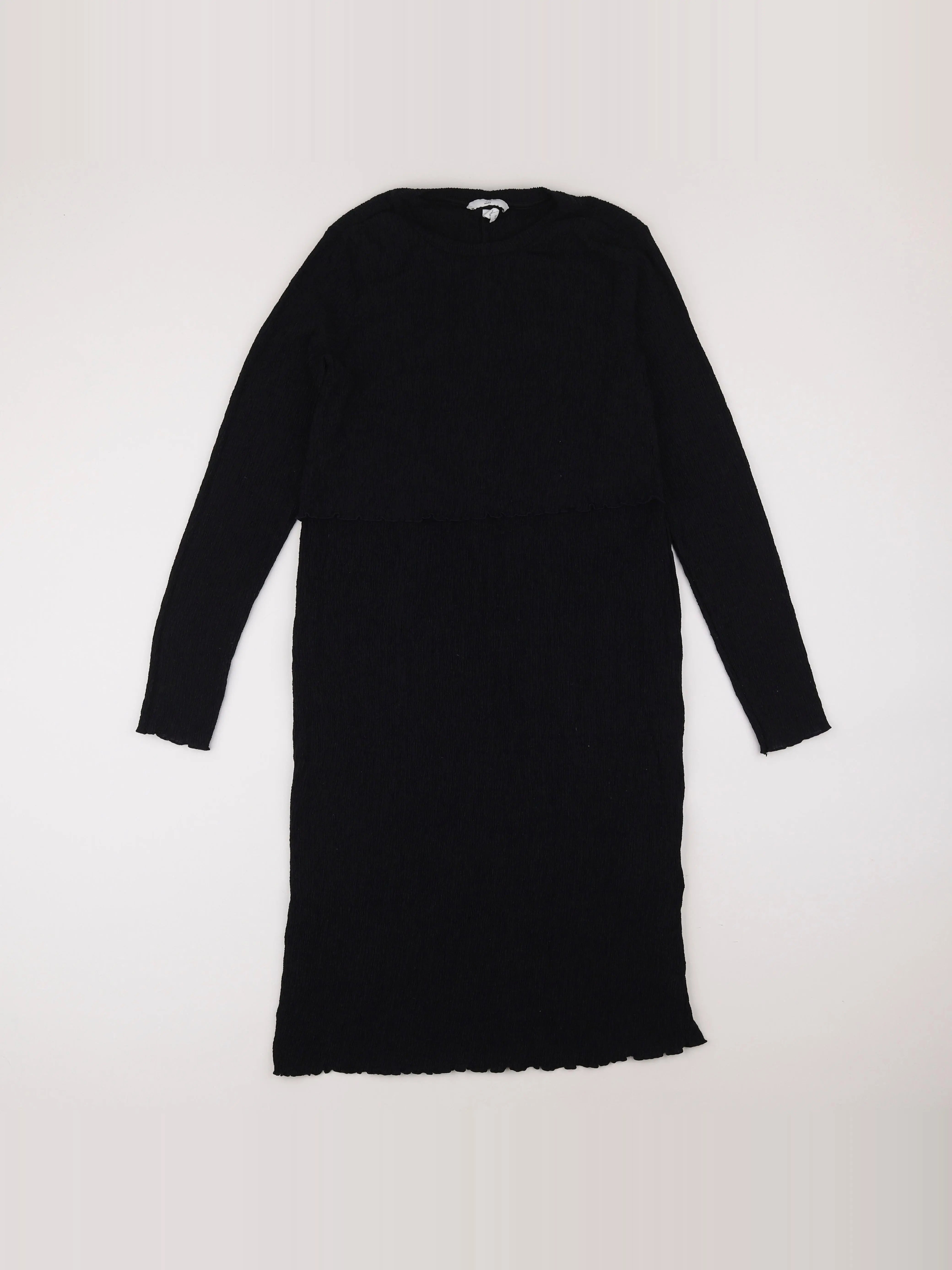 H&M - robe grossesse gris - m