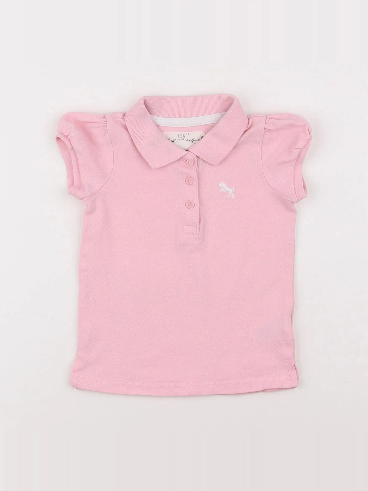 H&M - polo rose - 9/12 mois