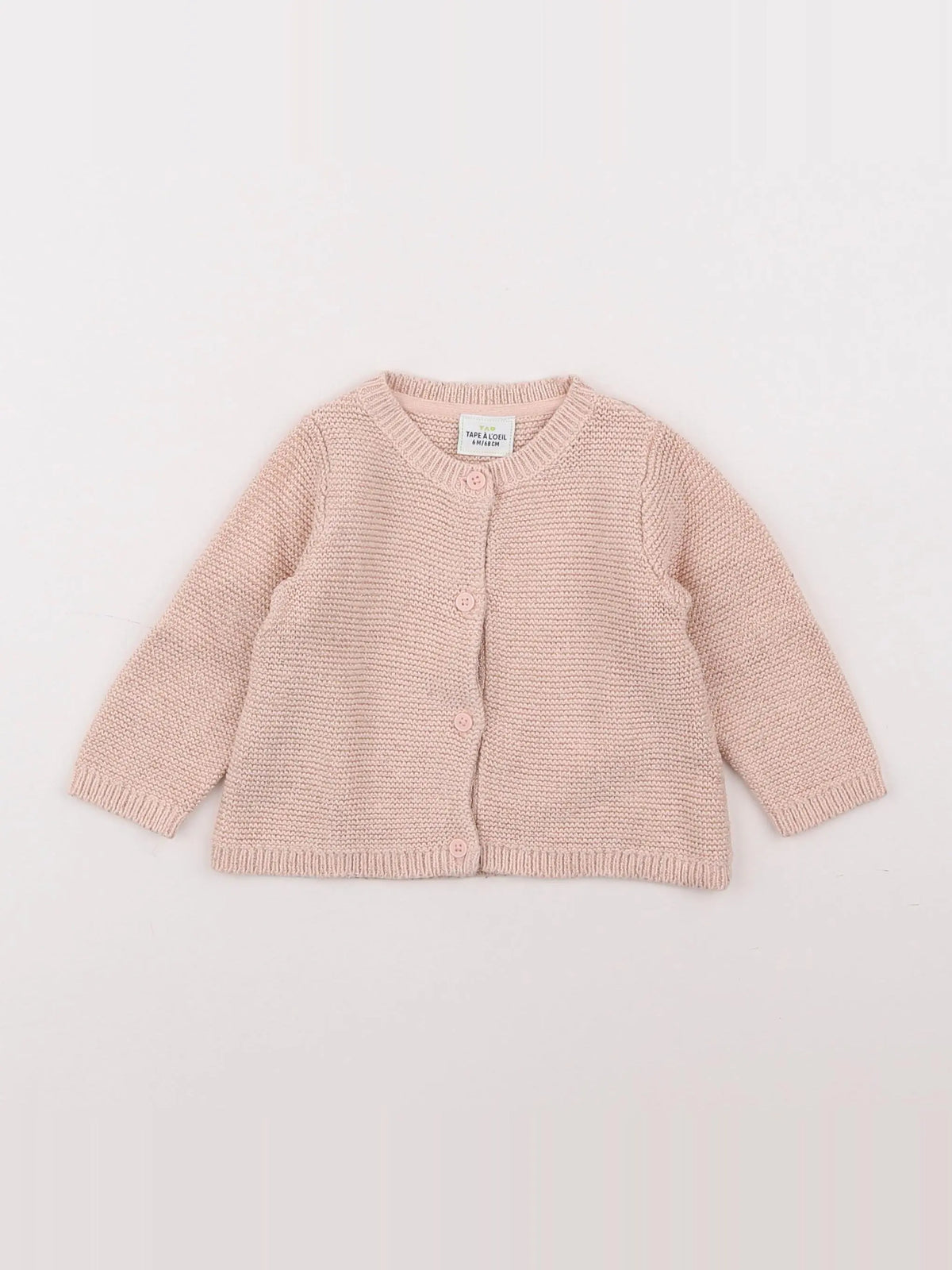 Tape à l'oeil - gilet rose - 6 mois