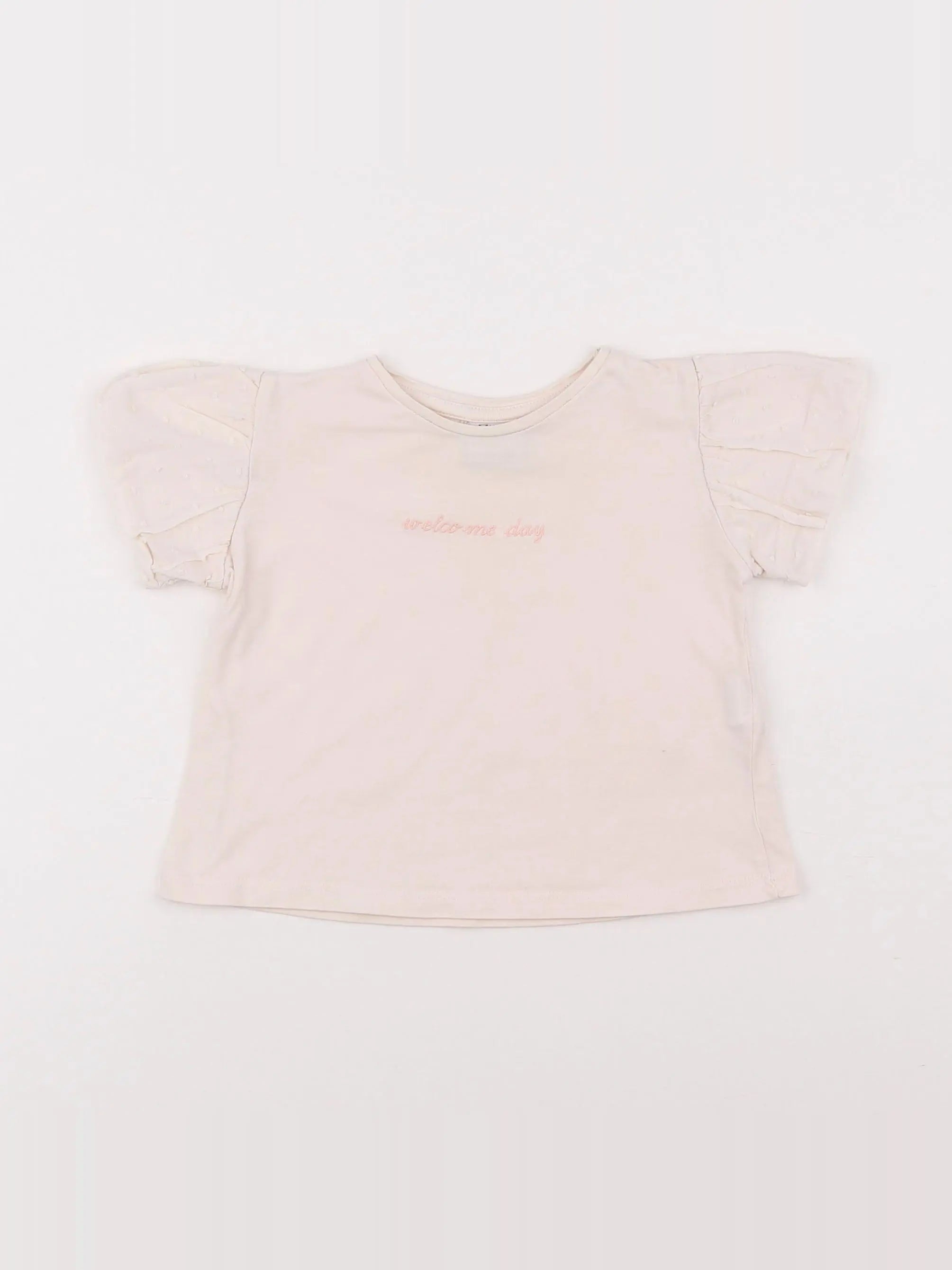 Zara - tee-shirt rose - 9/12 mois