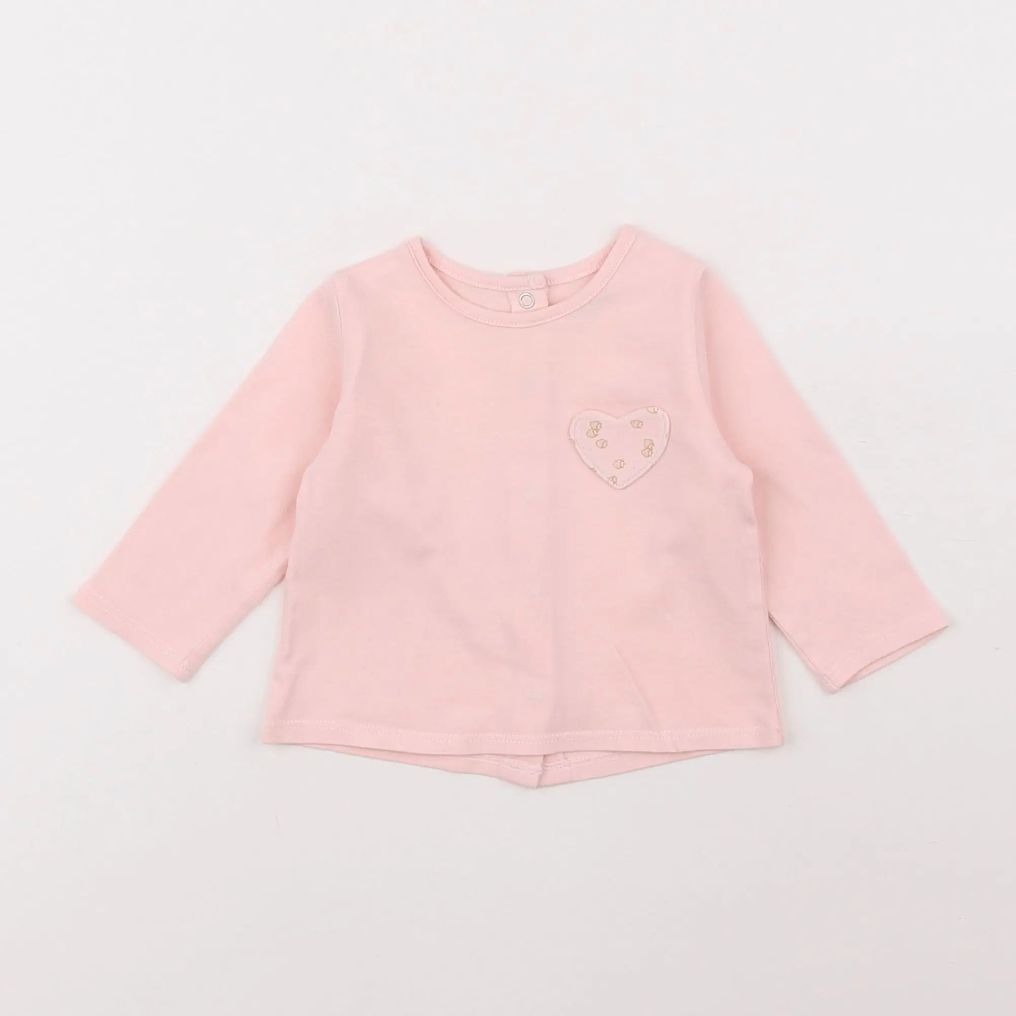 Vertbaudet - tee-shirt rose - 3 mois