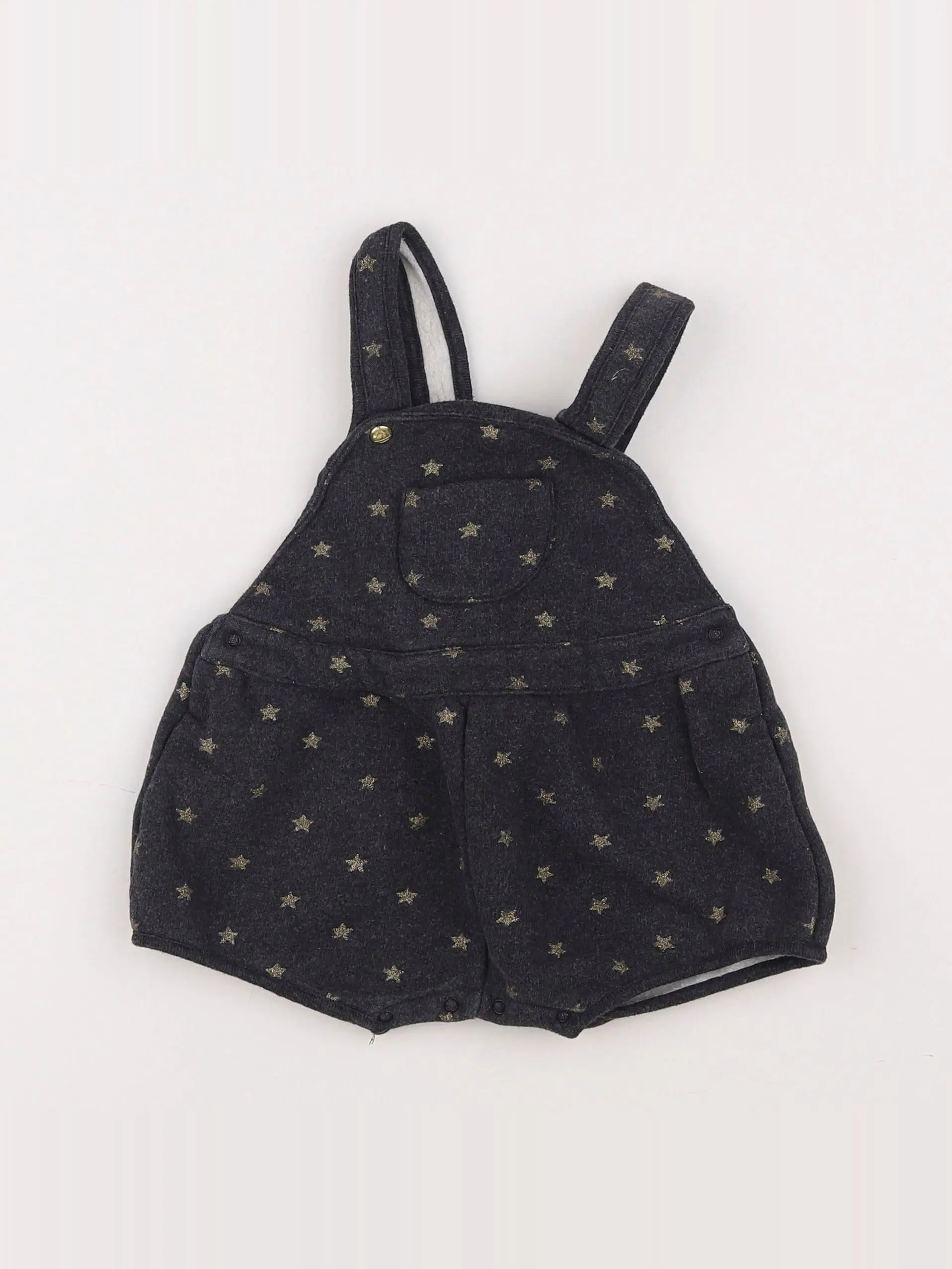 Petit Bateau - salopette gris - 18 mois