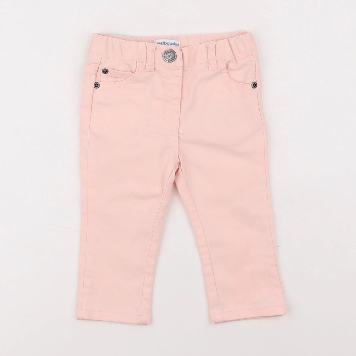Vertbaudet - pantalon rose - 12 mois