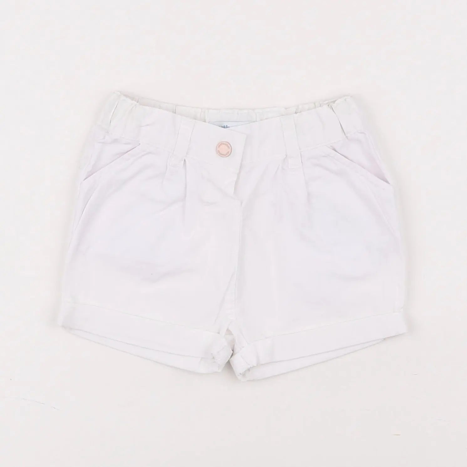 Vertbaudet - short blanc - 12 mois