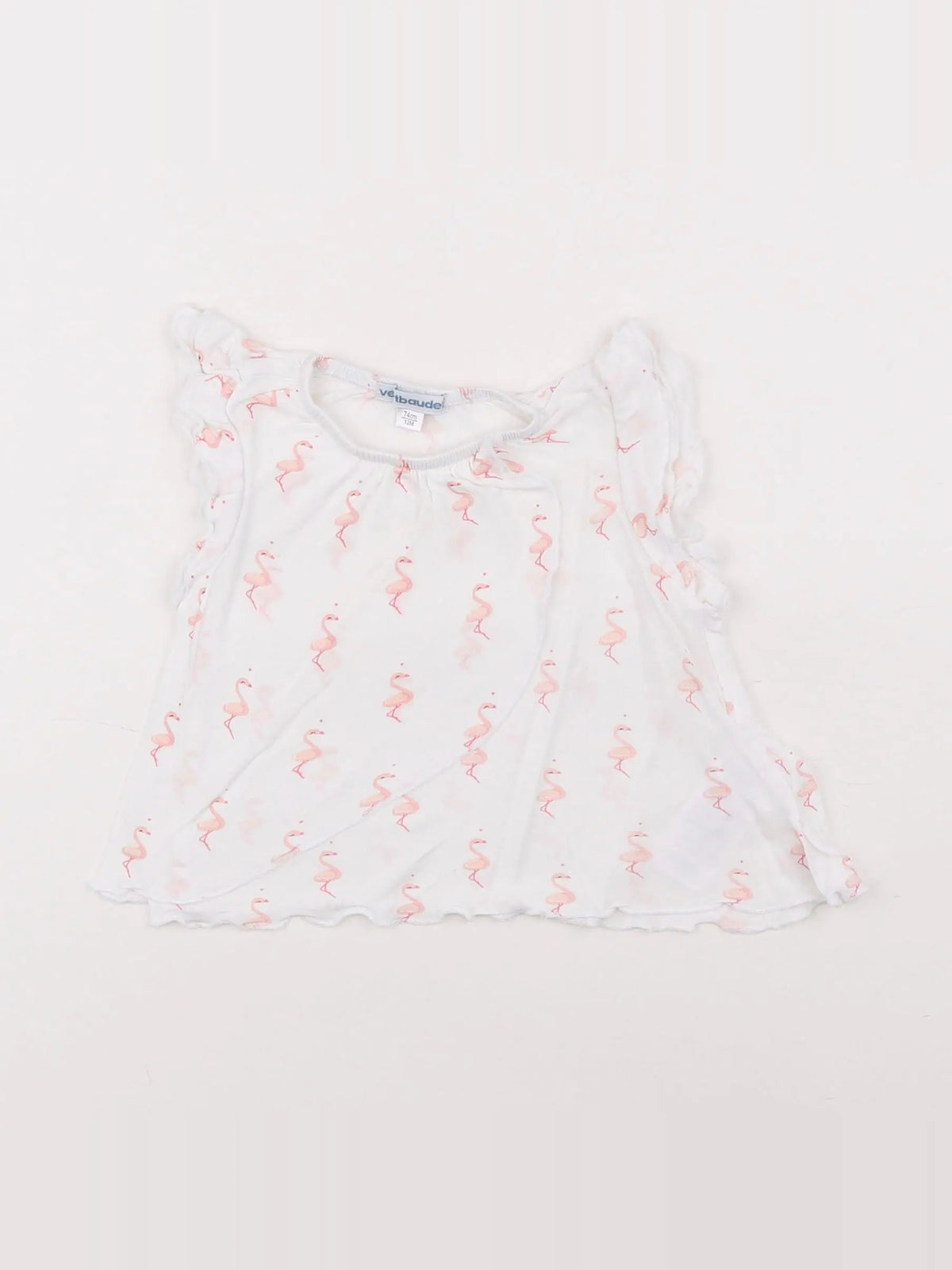 Vertbaudet - tee-shirt rose - 12 mois