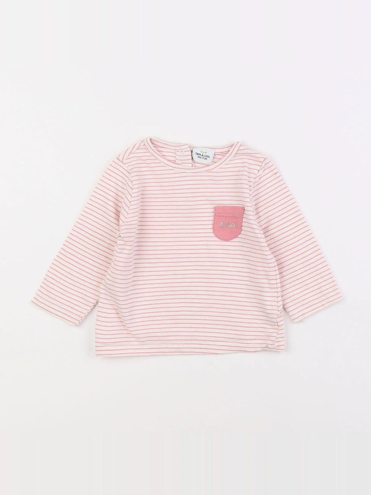 Tape à l'oeil - tee-shirt rose - 9 mois