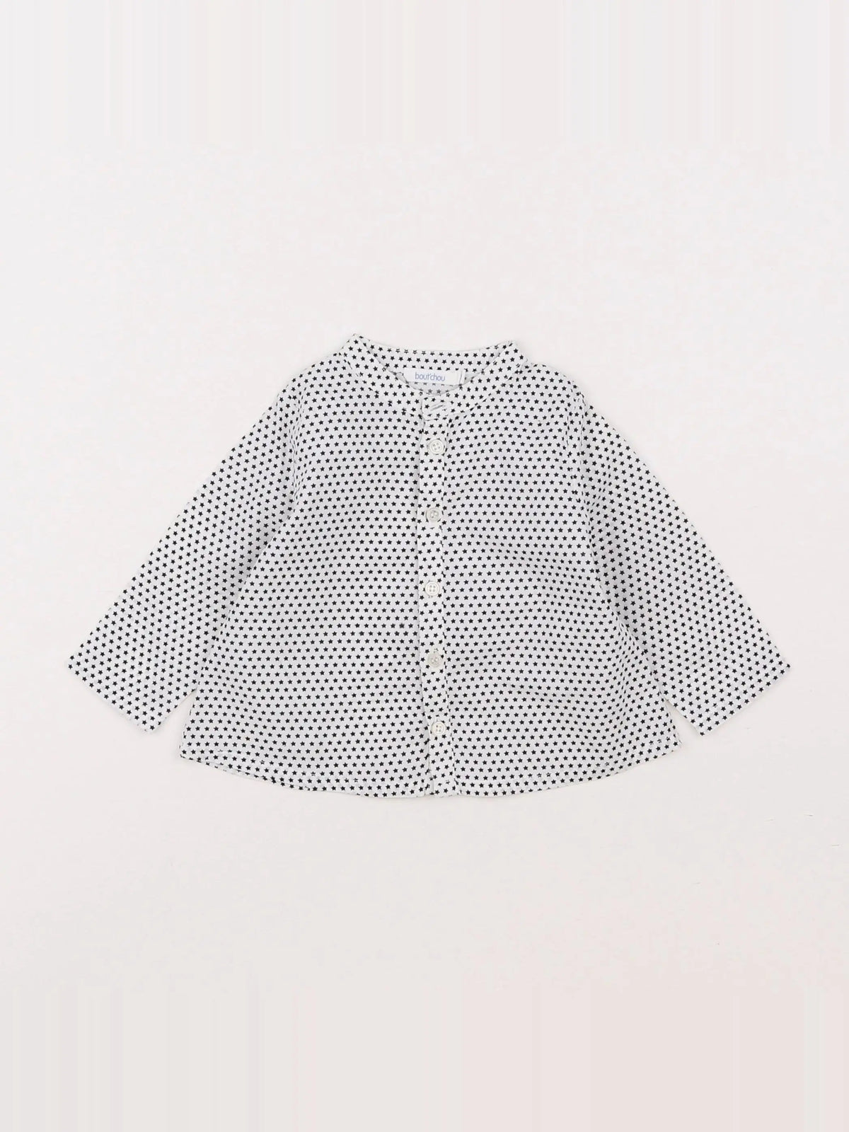 Boutchou - chemise blanc, noir - 3 mois