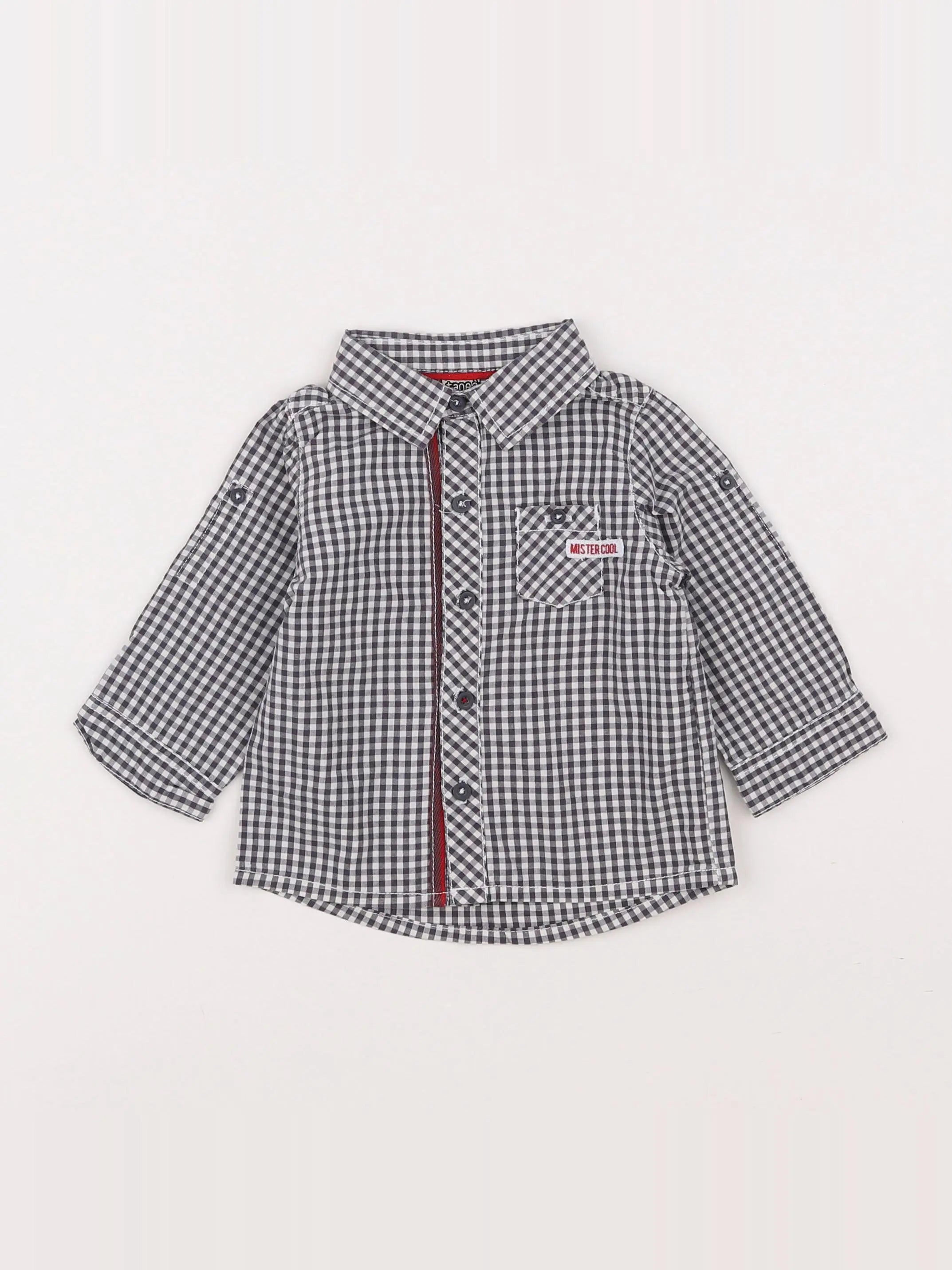 Tape à l'oeil - chemise blanc, noir - 9 mois