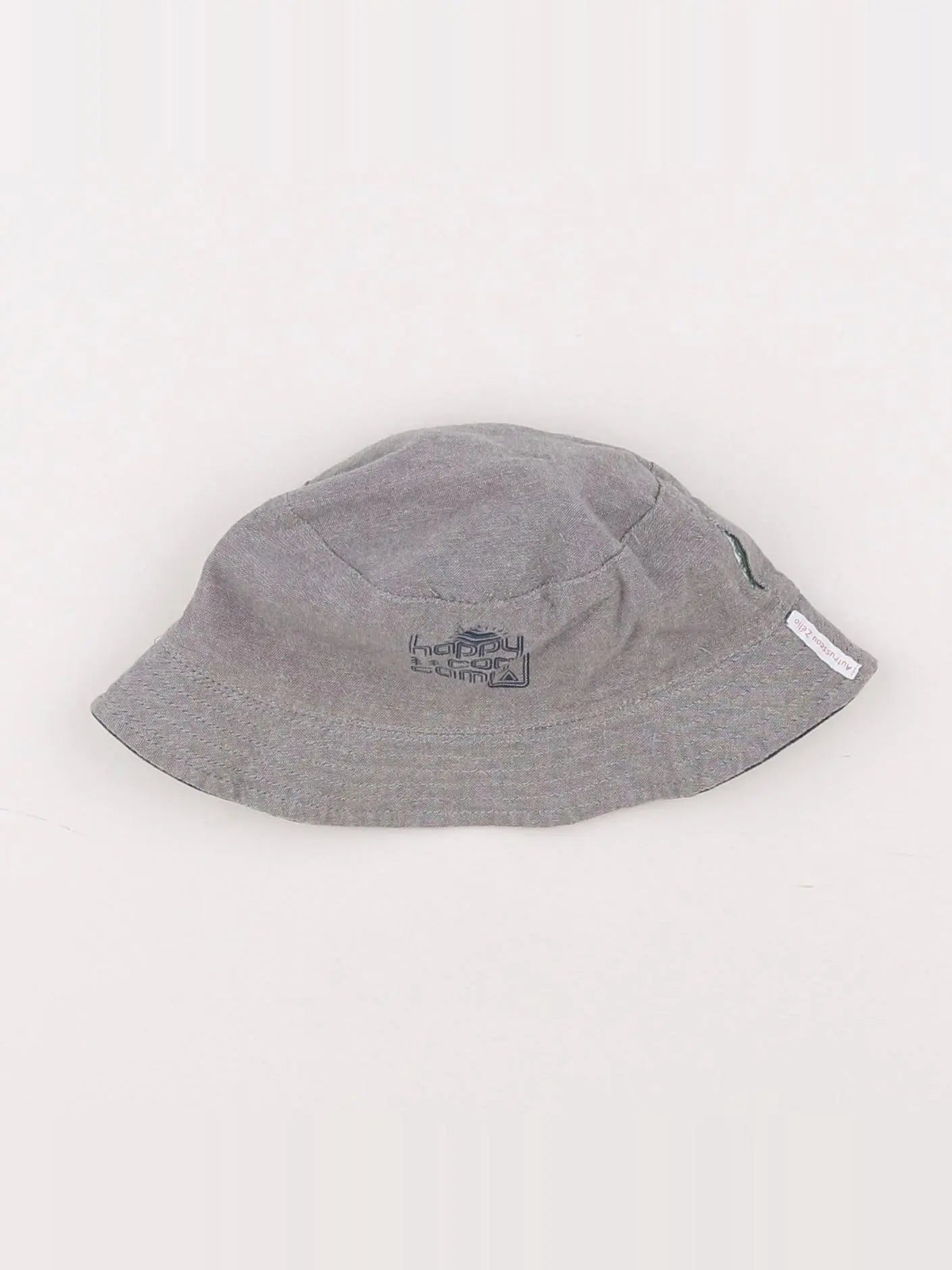 Vertbaudet - chapeau réversible gris - 10 ans