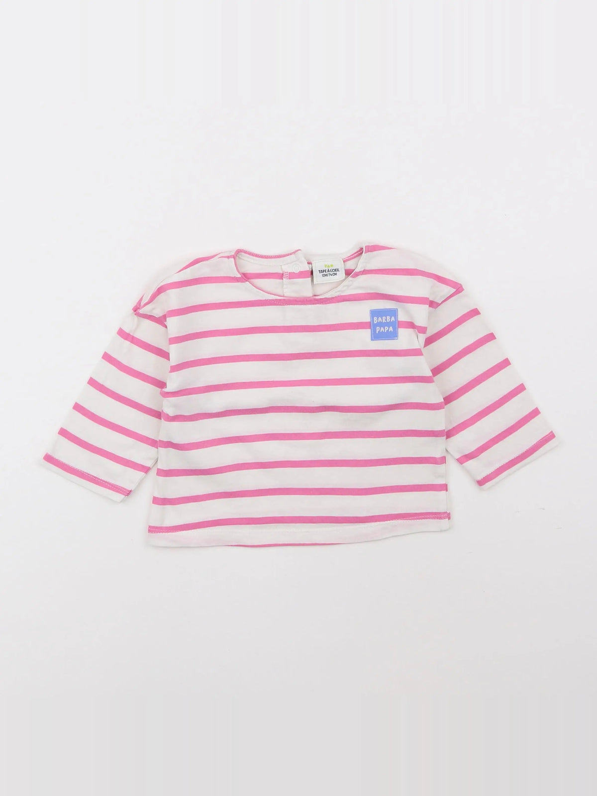 Tape à l'oeil - tee-shirt rose - 12 mois