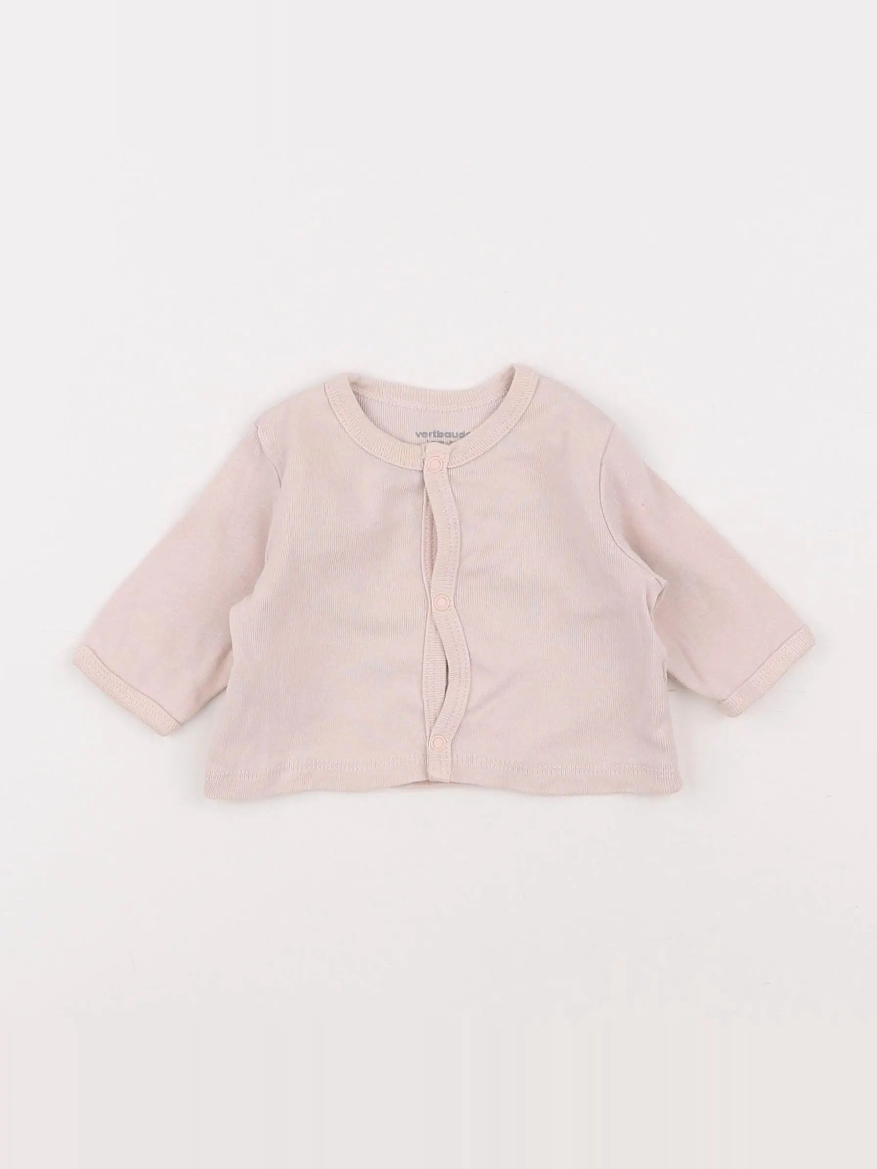 Vertbaudet - tee-shirt rose - 1 mois