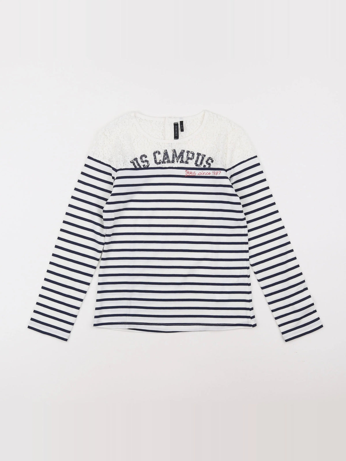 IKKS - tee-shirt bleu - 8 ans