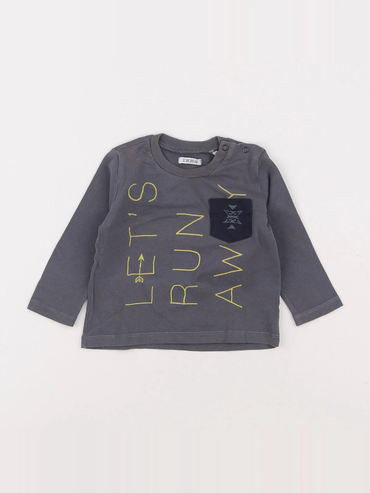 IKKS - tee-shirt gris - 6 mois