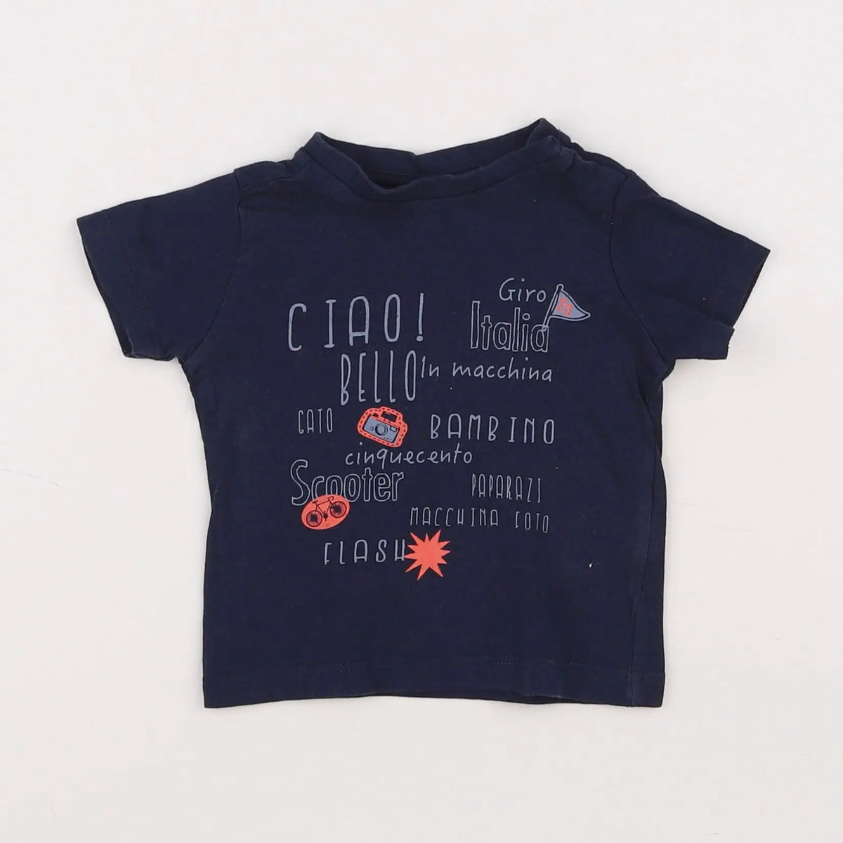 Vertbaudet - tee-shirt bleu - 3 mois