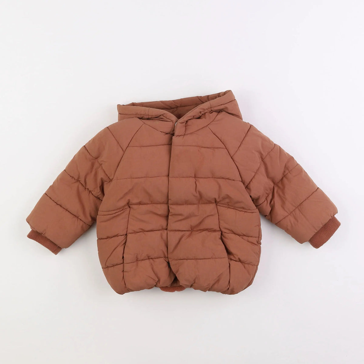 Vertbaudet - doudoune marron - 12 mois