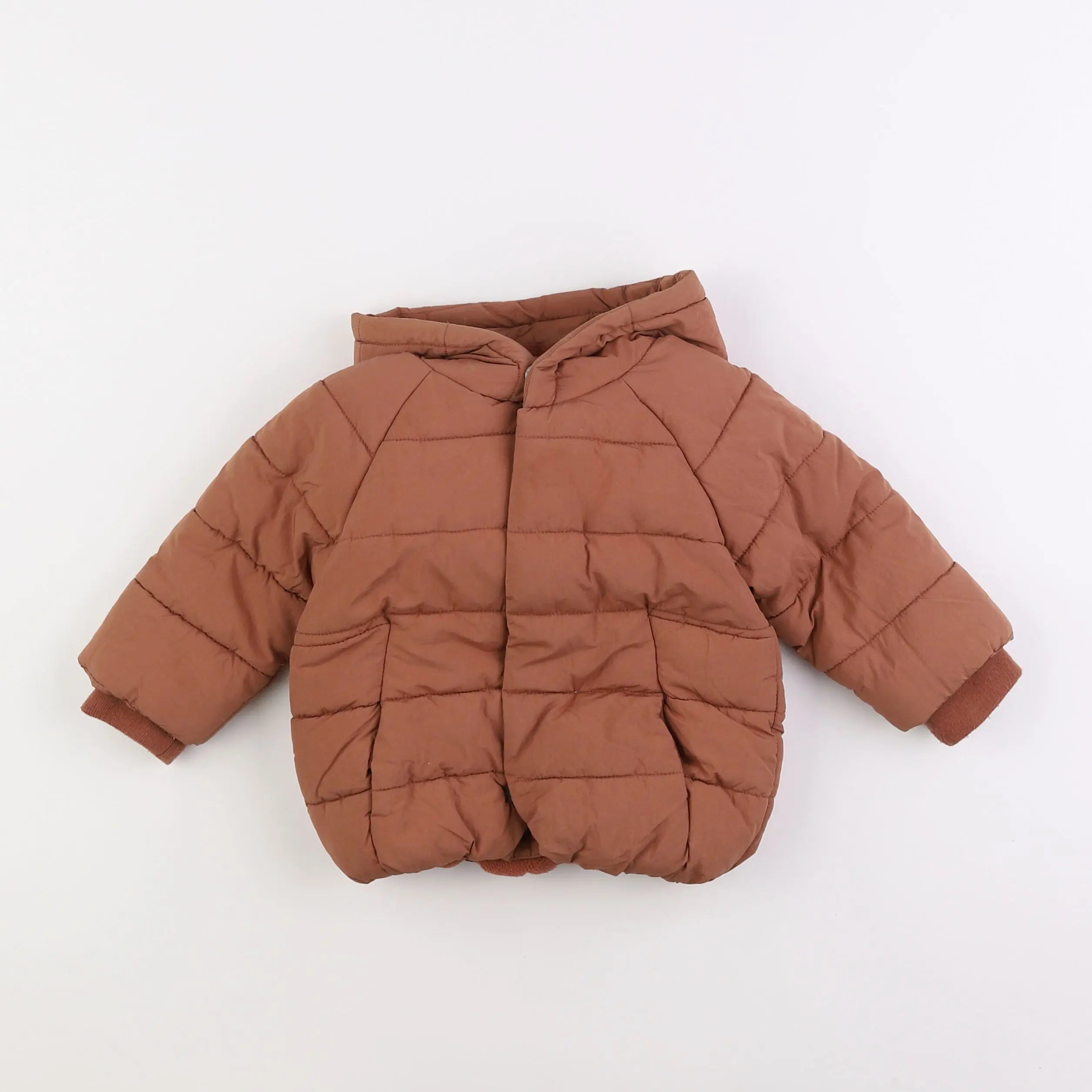 Vertbaudet - doudoune marron - 12 mois