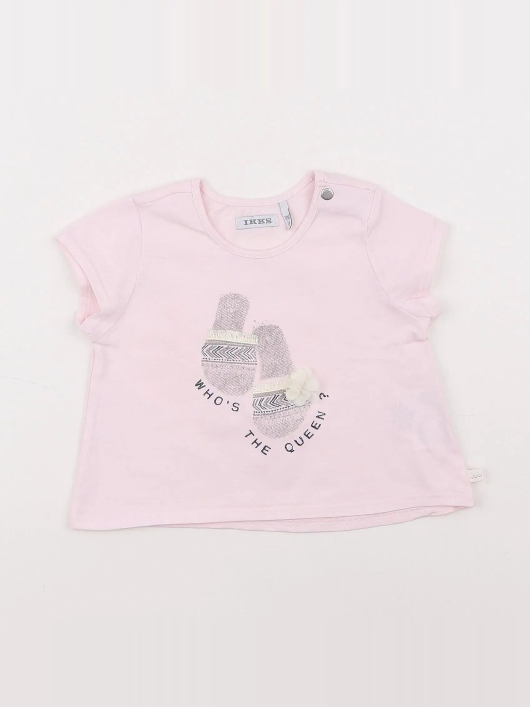 IKKS - tee-shirt rose - 12 mois