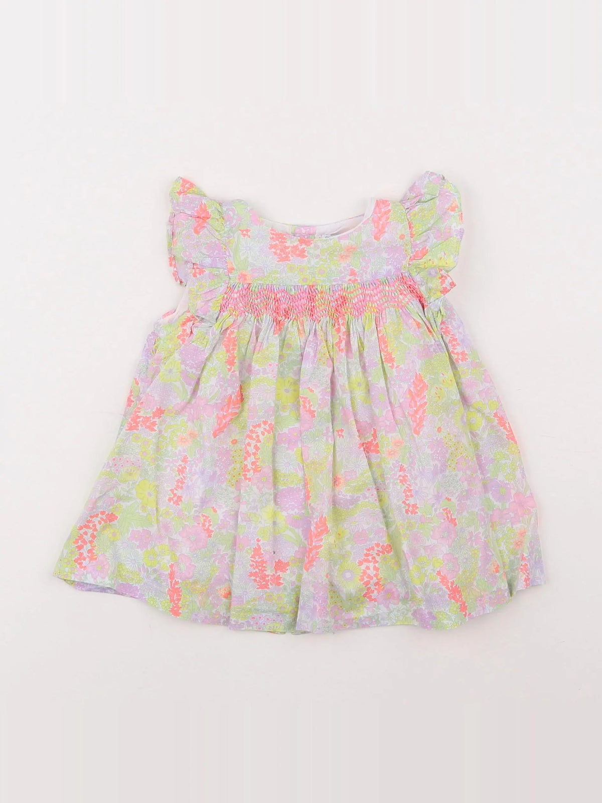 Jacadi - robe liberty multicolore - 6 mois