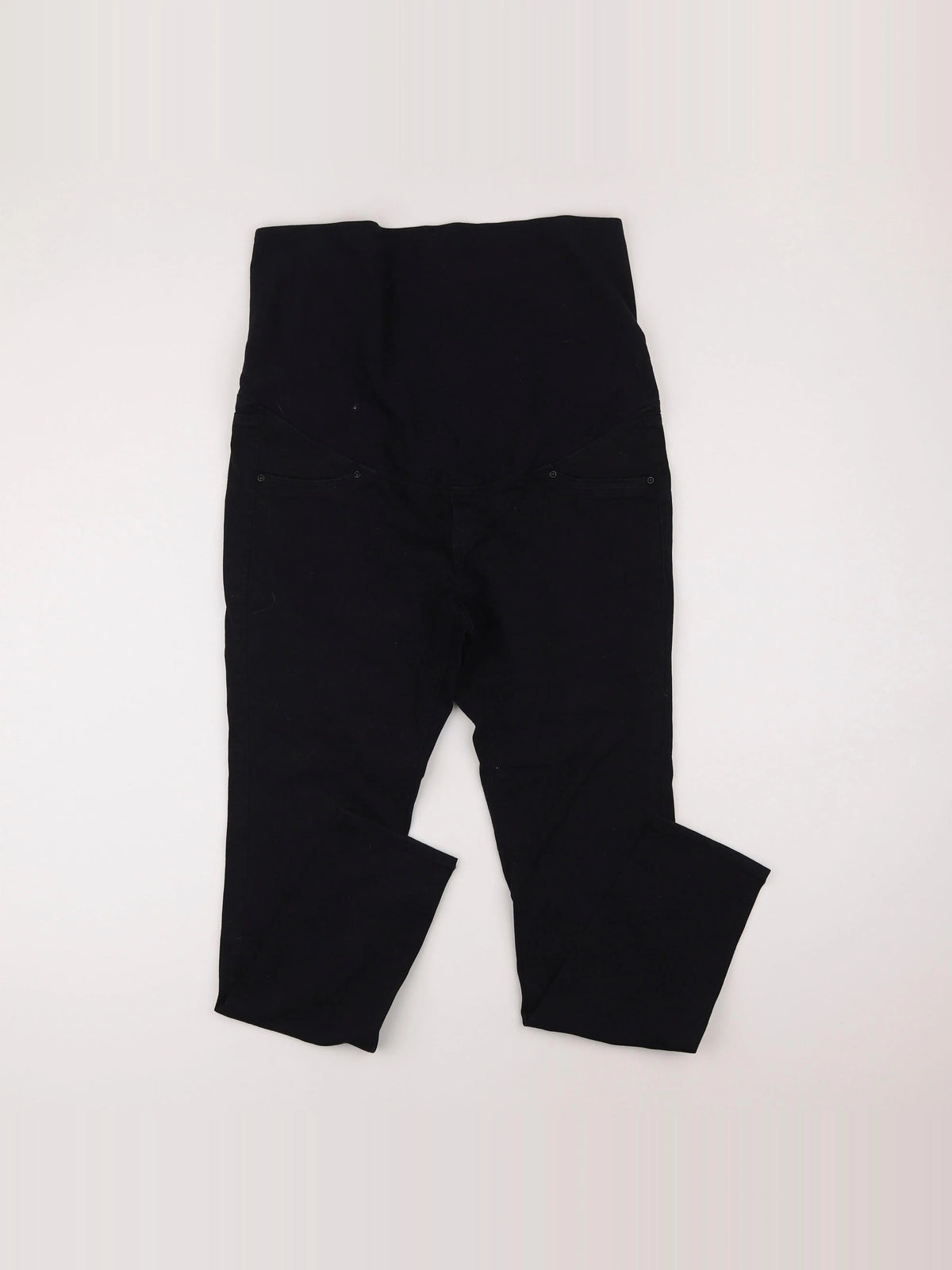 H&M - pantalon grossesse noir - l