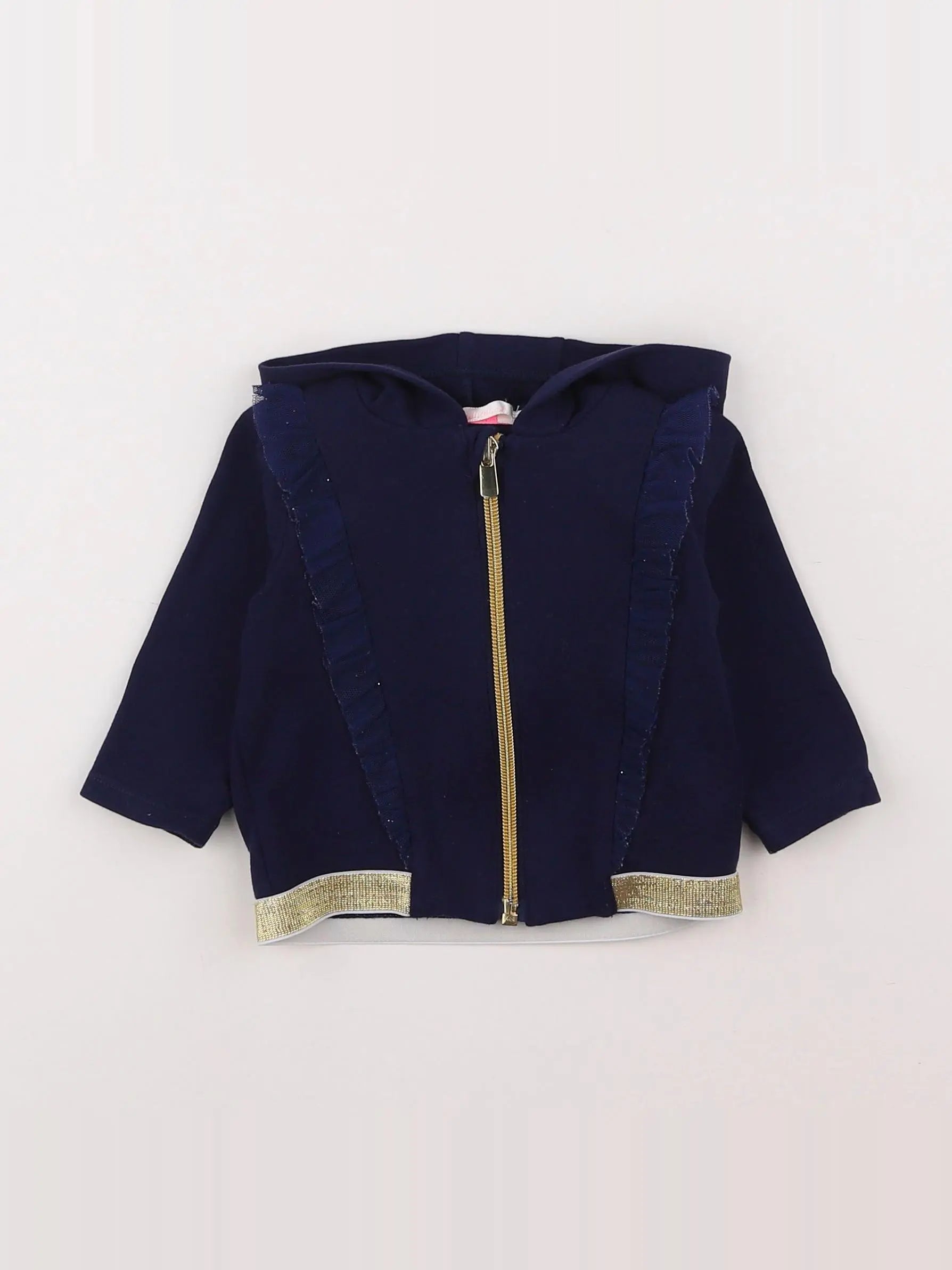 Billie Blush - sweat bleu - 6 mois