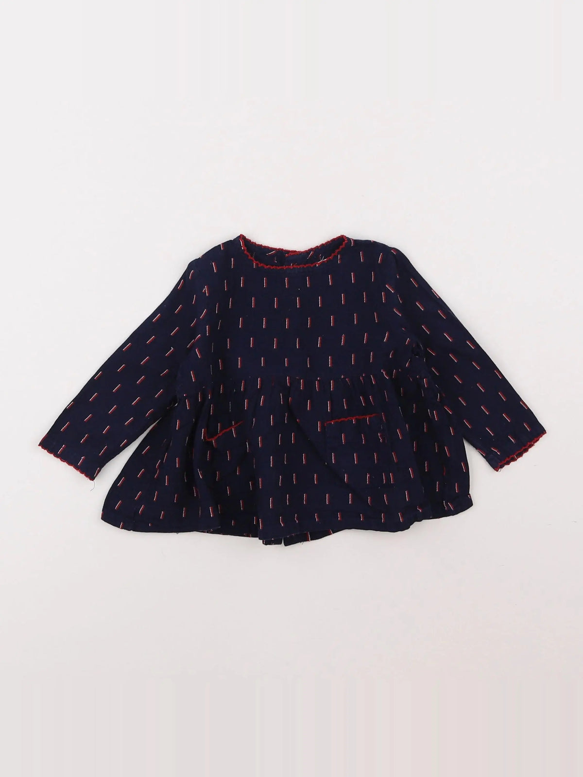 Boutchou - blouse bleu - 6 mois