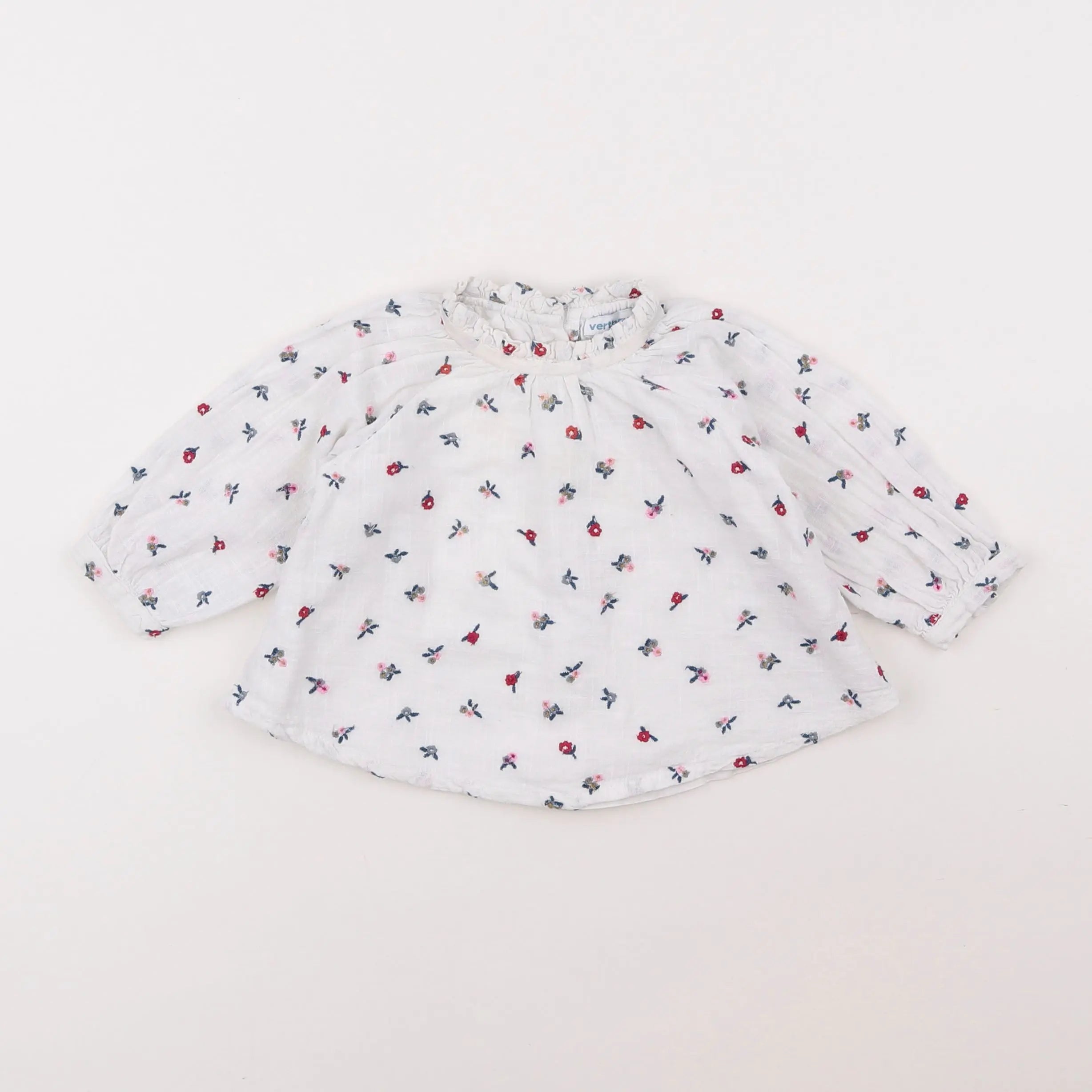 Vertbaudet - blouse blanc - 6 mois