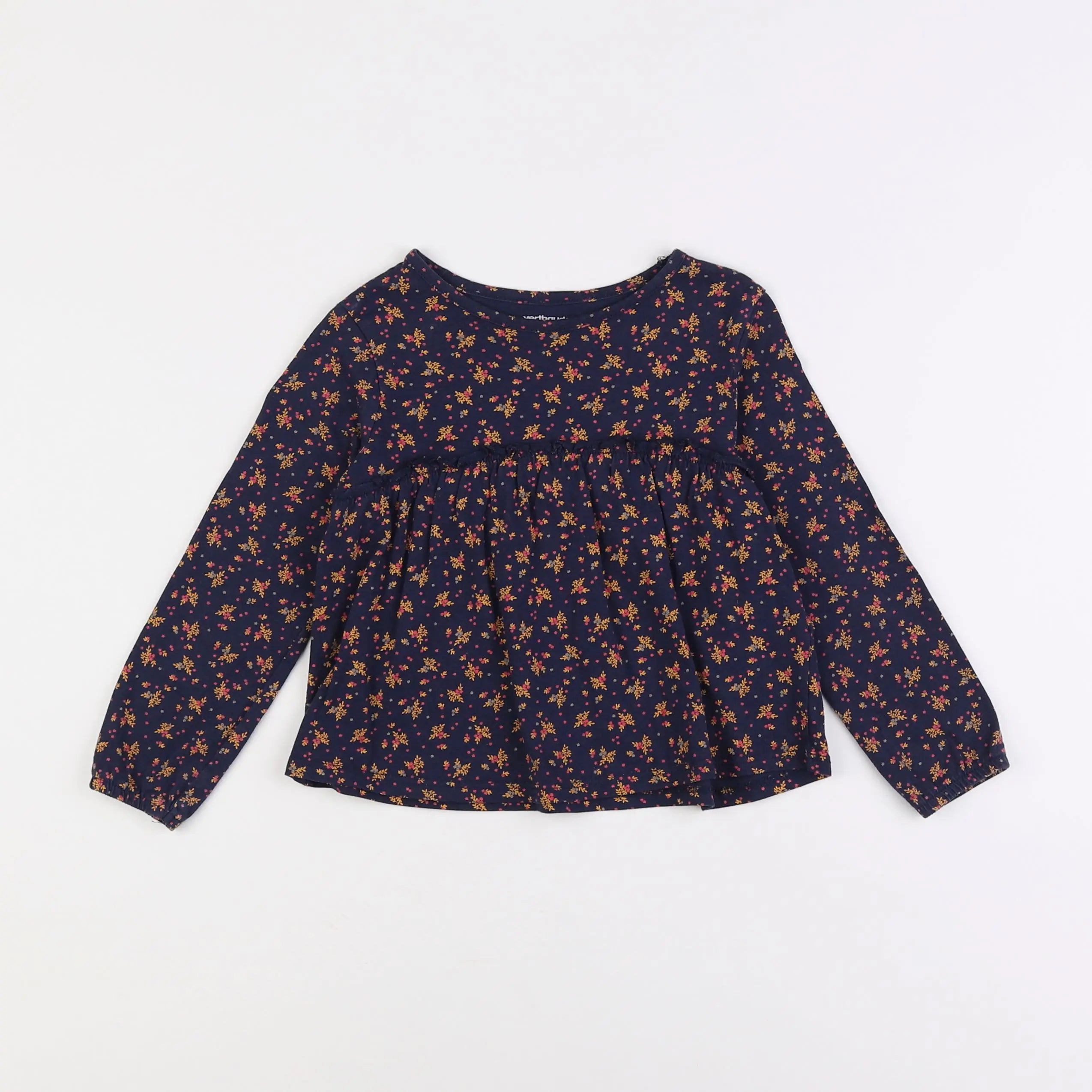 Vertbaudet - tee-shirt bleu - 4 ans