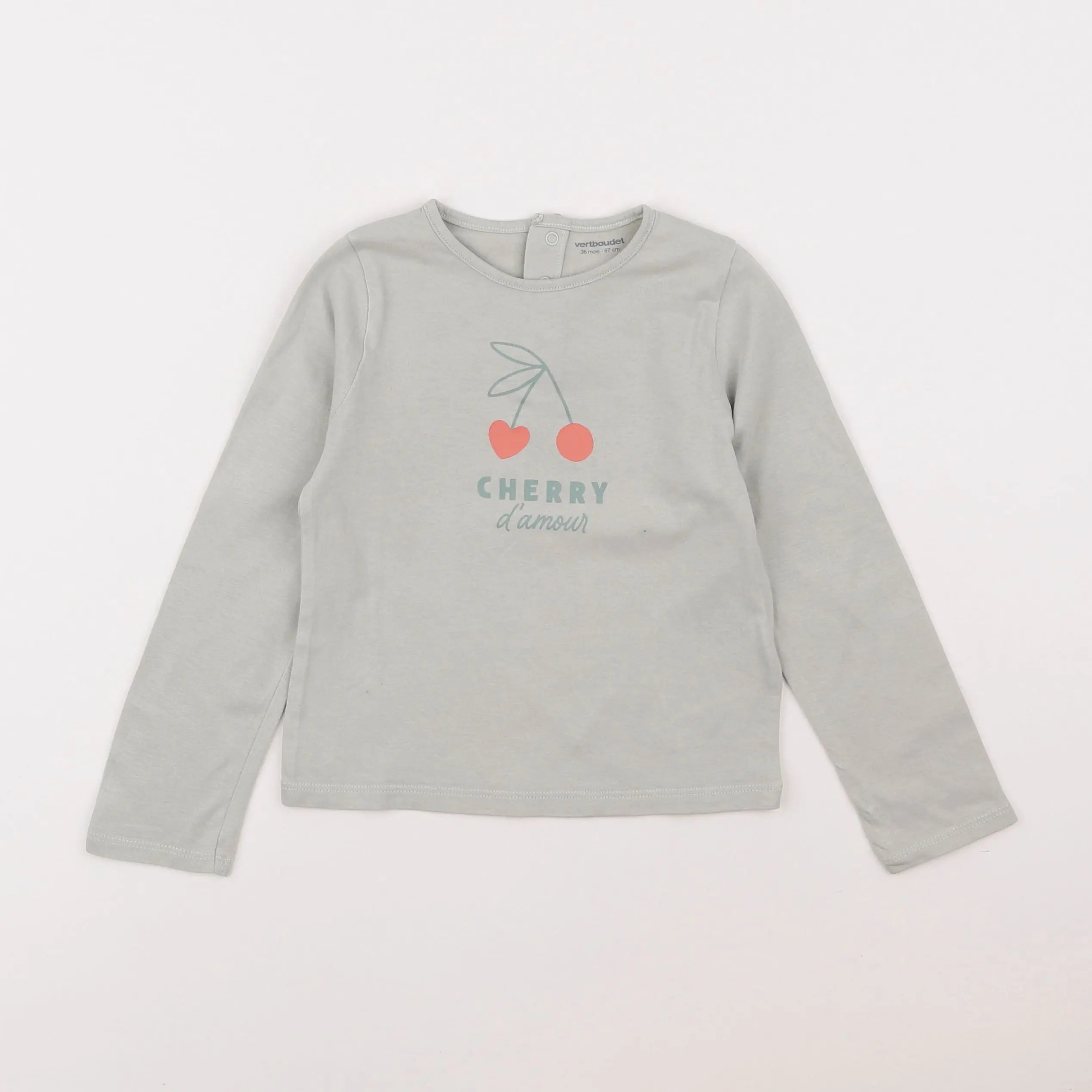 Vertbaudet - tee-shirt bleu - 3 ans