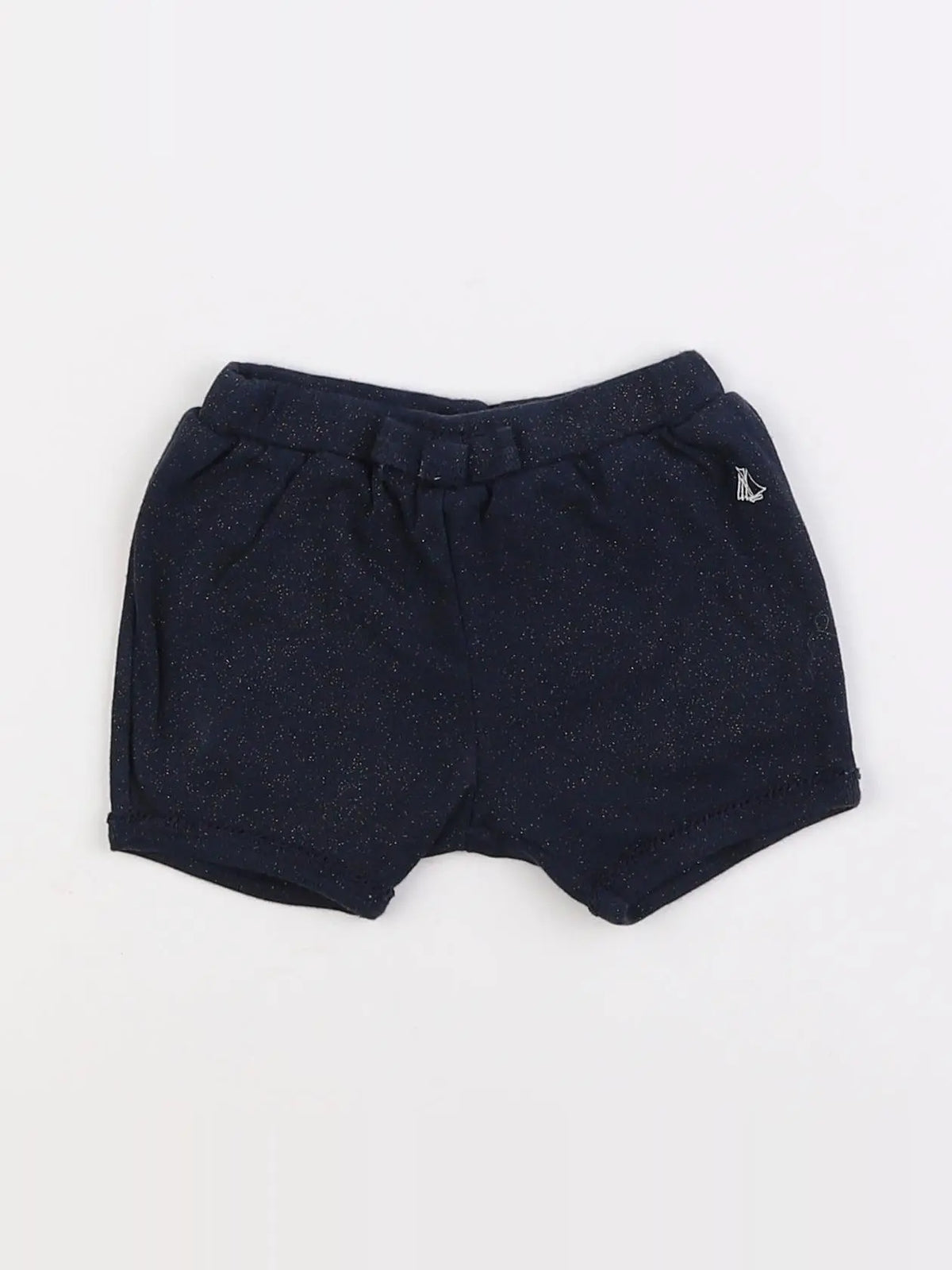 Petit Bateau - short bleu, argent - 6 mois