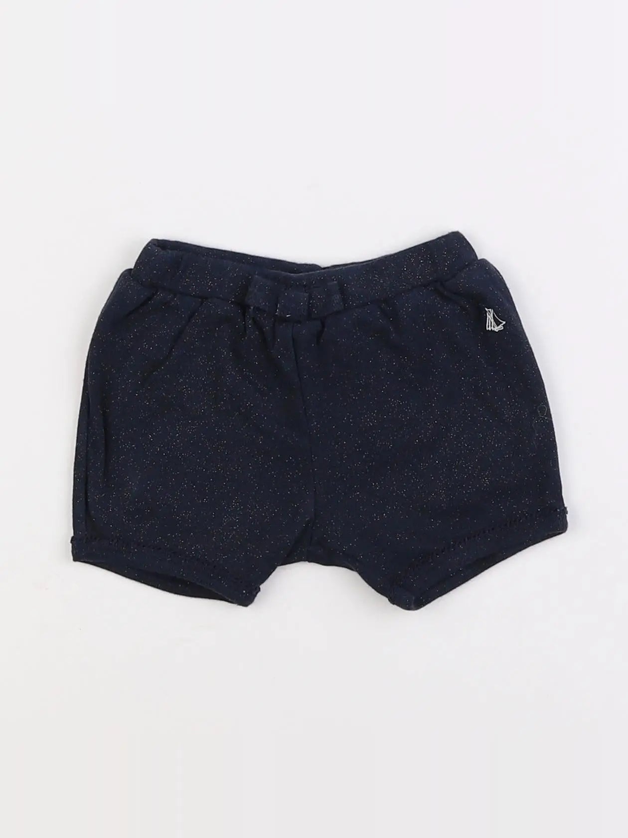 Petit Bateau - short bleu, argent - 6 mois