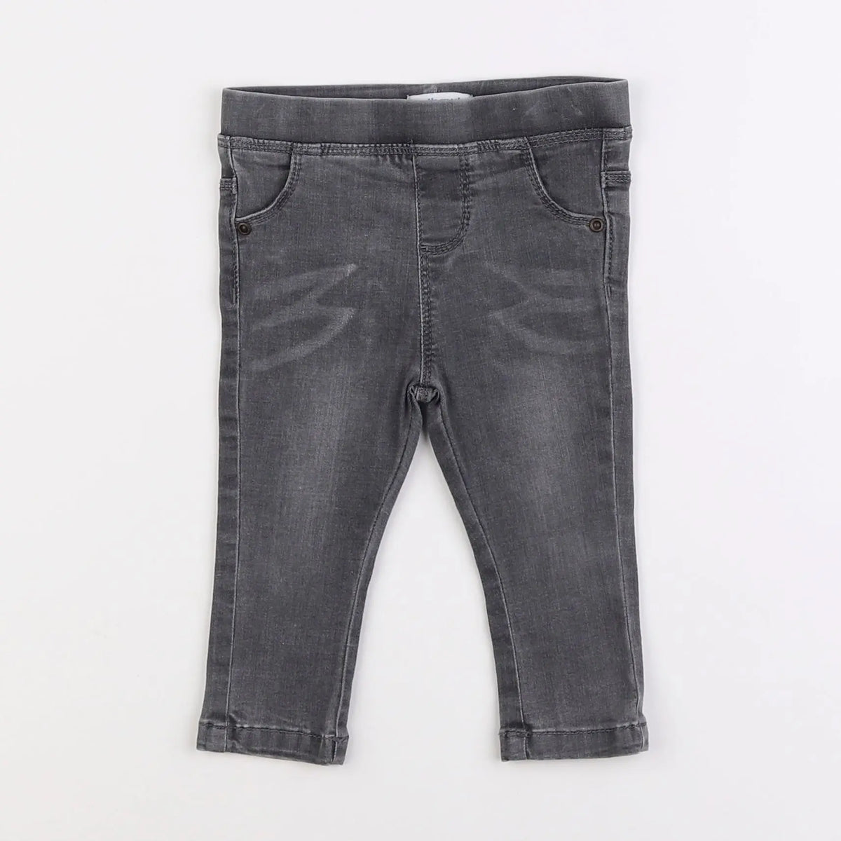 Vertbaudet - jegging gris - 12 mois