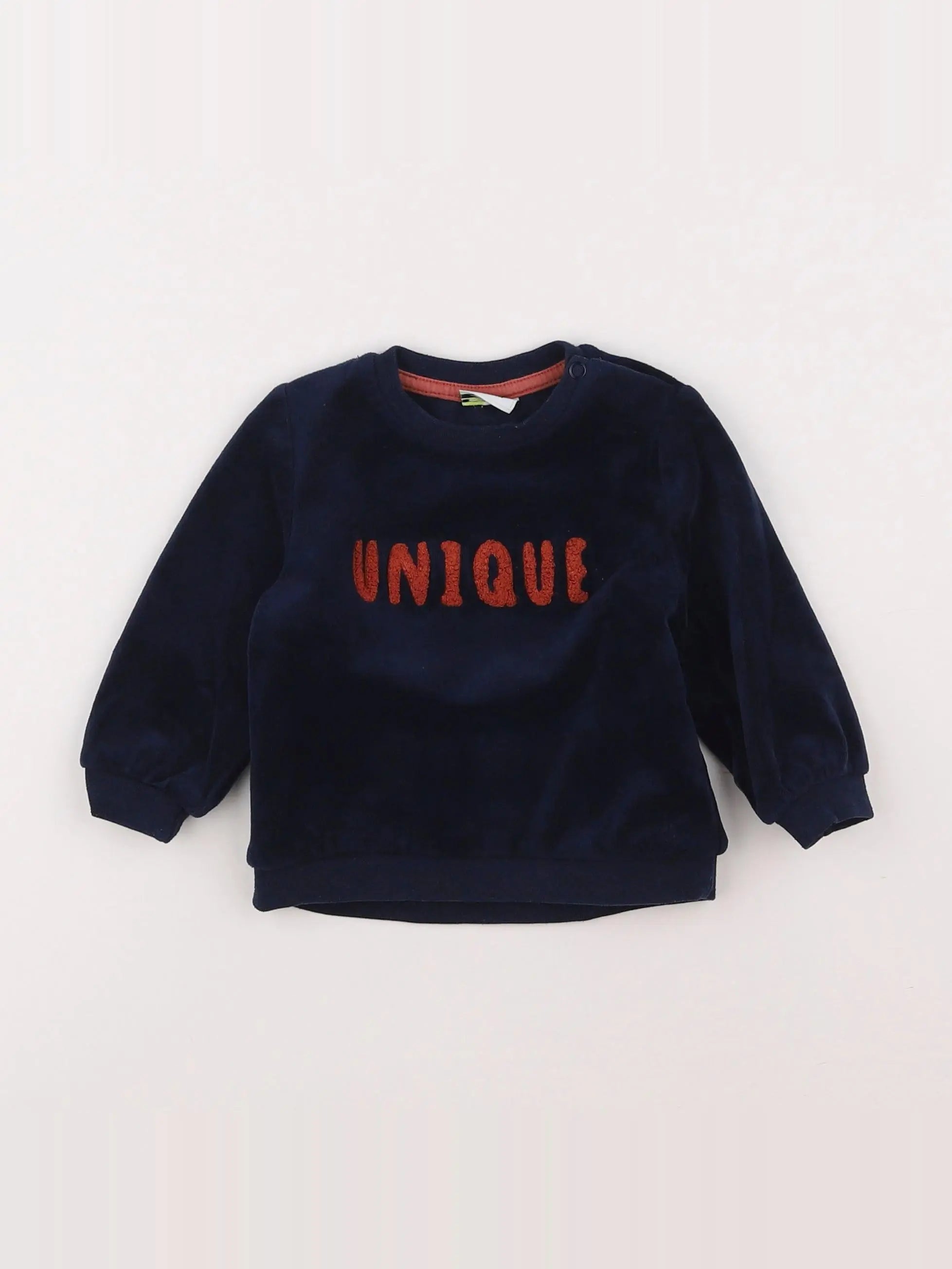 Tape à l'oeil - sweat bleu - 6 mois