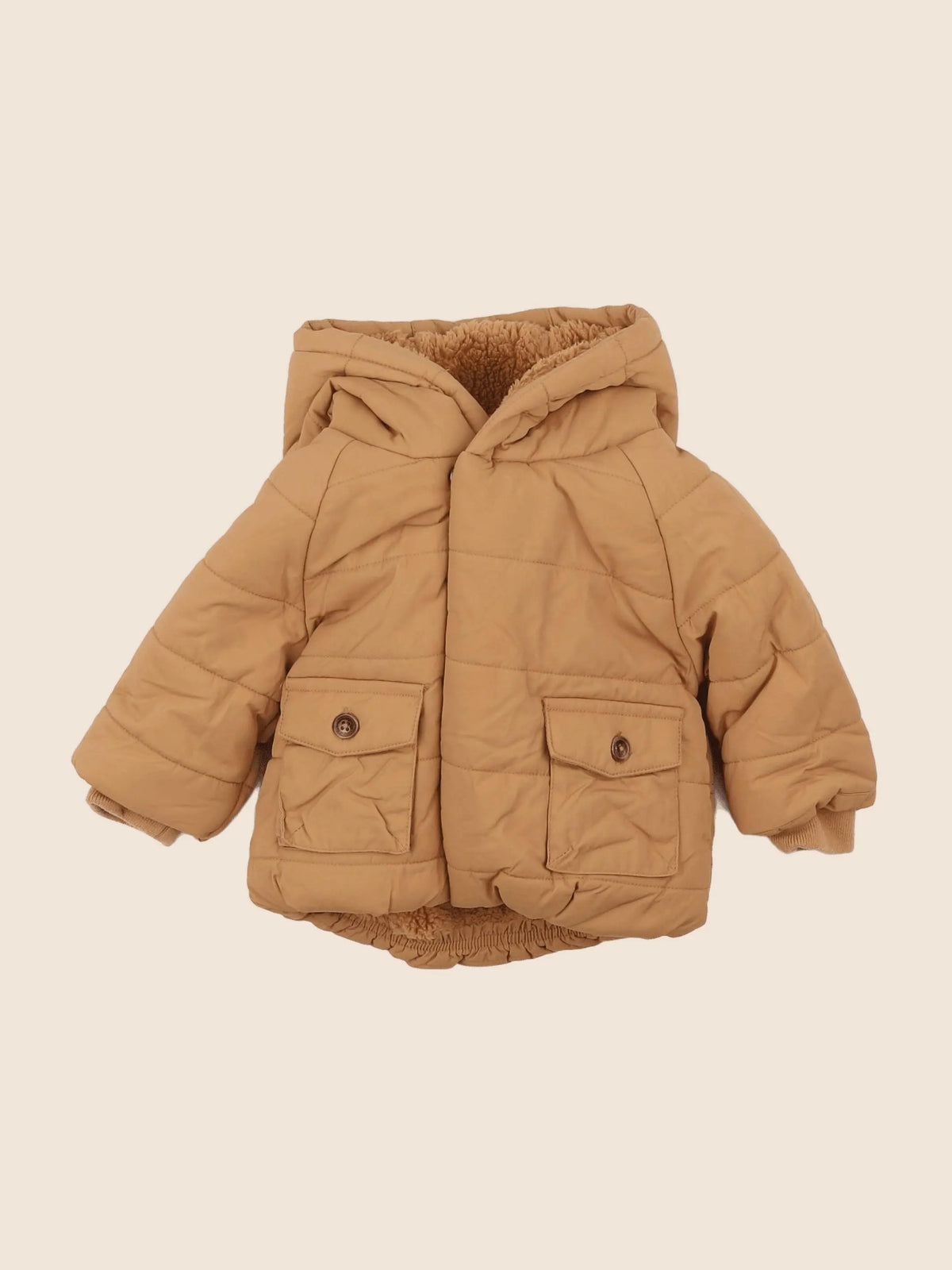 Vertbaudet - doudoune marron - 6 mois