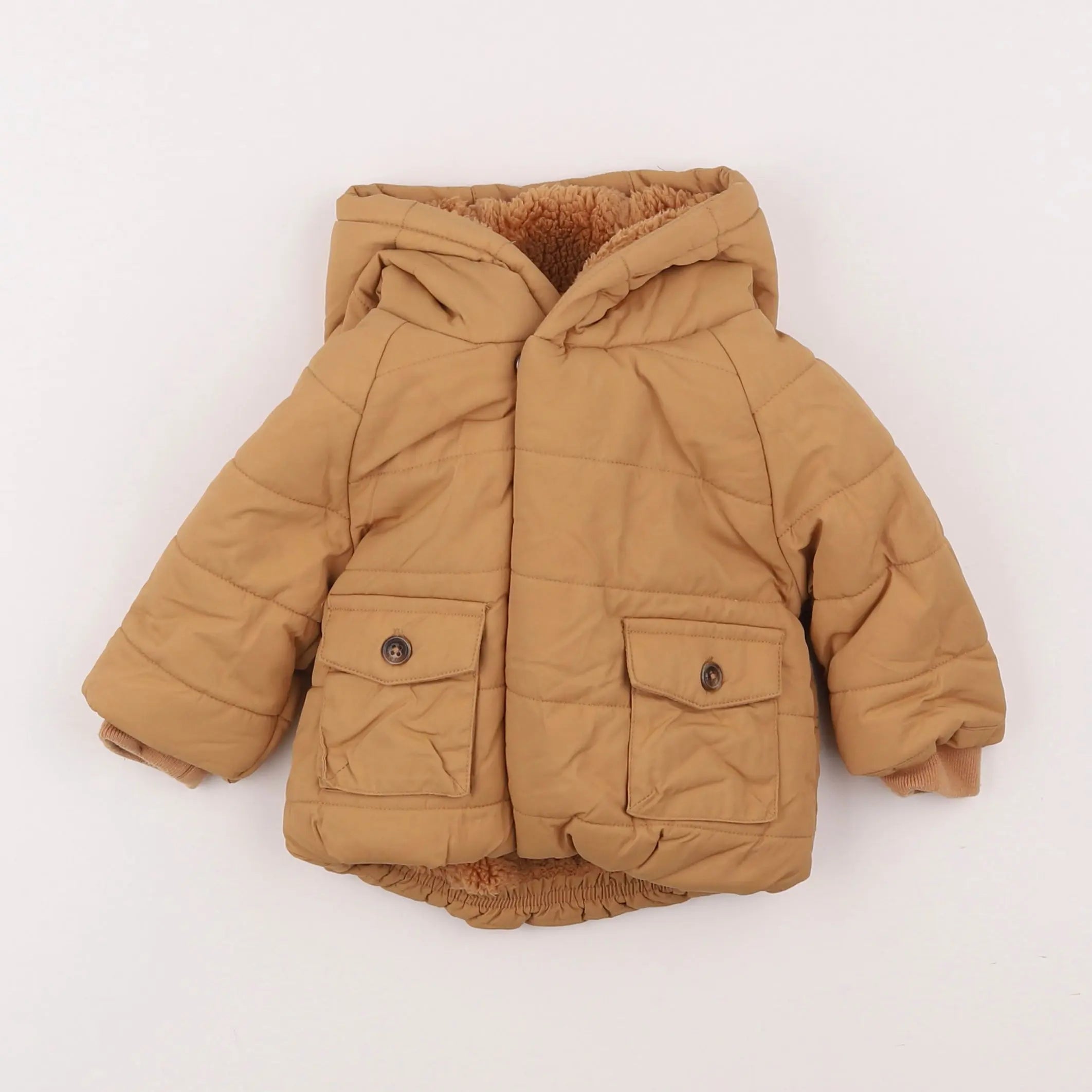 Vertbaudet - doudoune marron - 6 mois